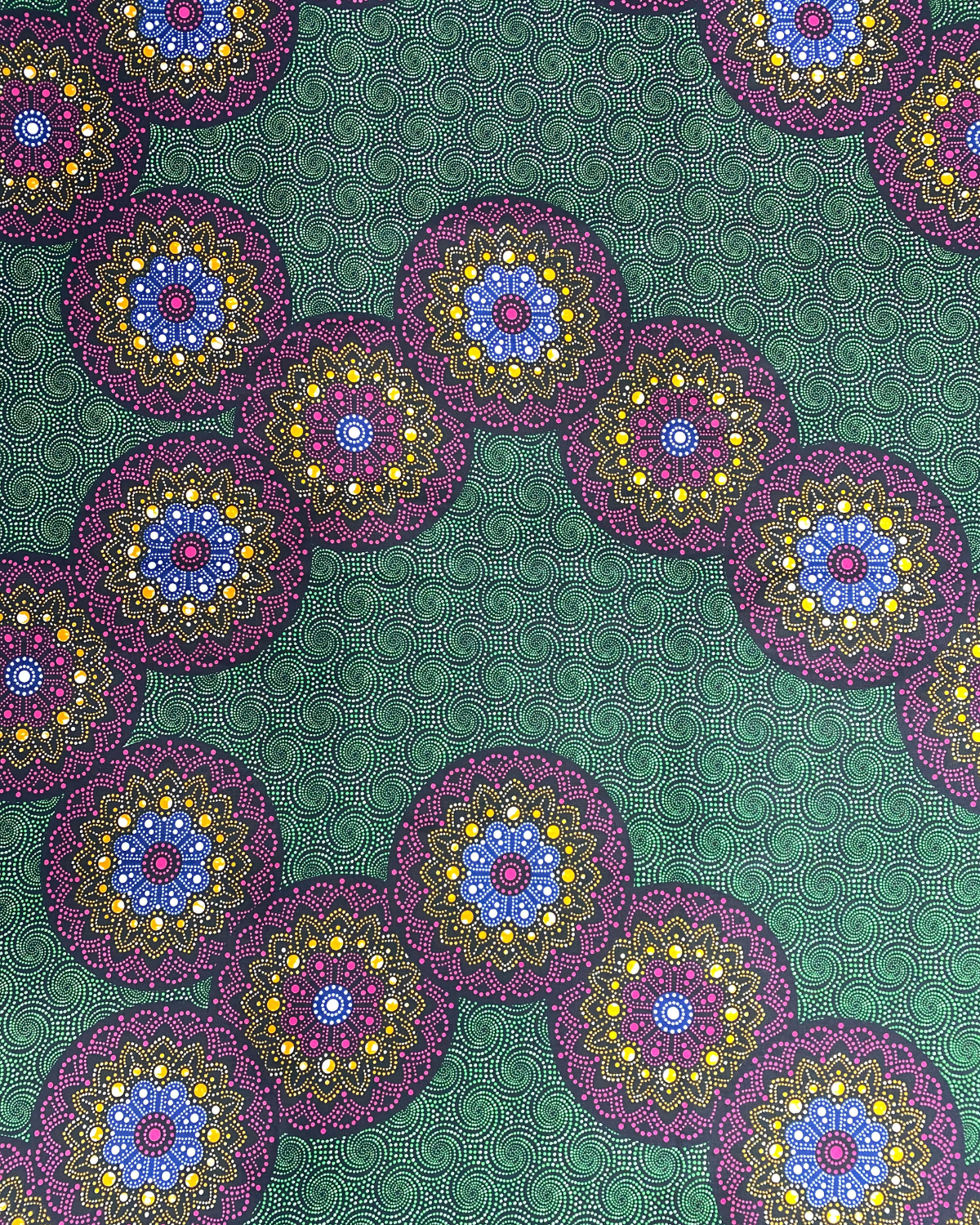 Cosmic Petals African Print Fabric