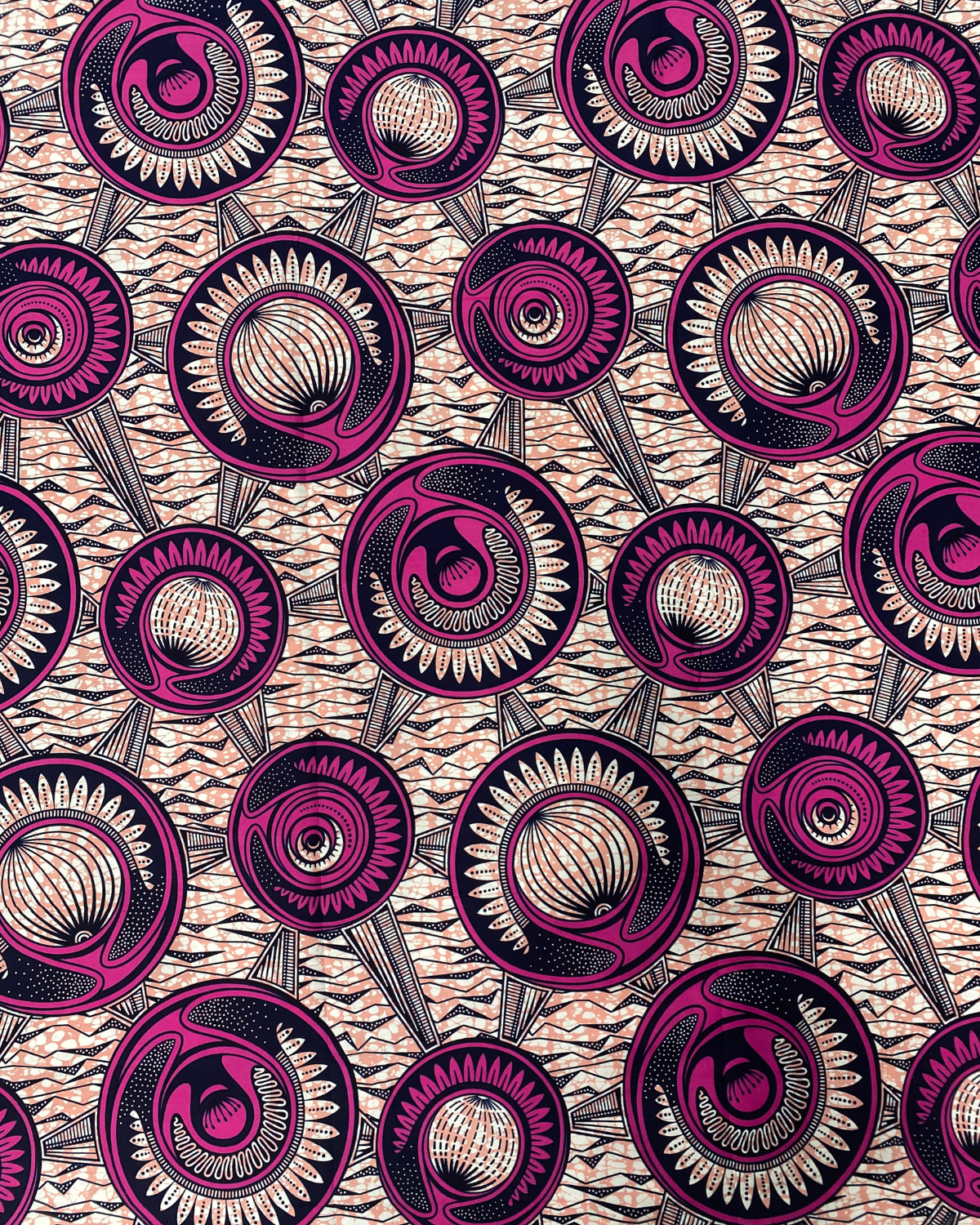 Sacred Orbits African Print Fabric