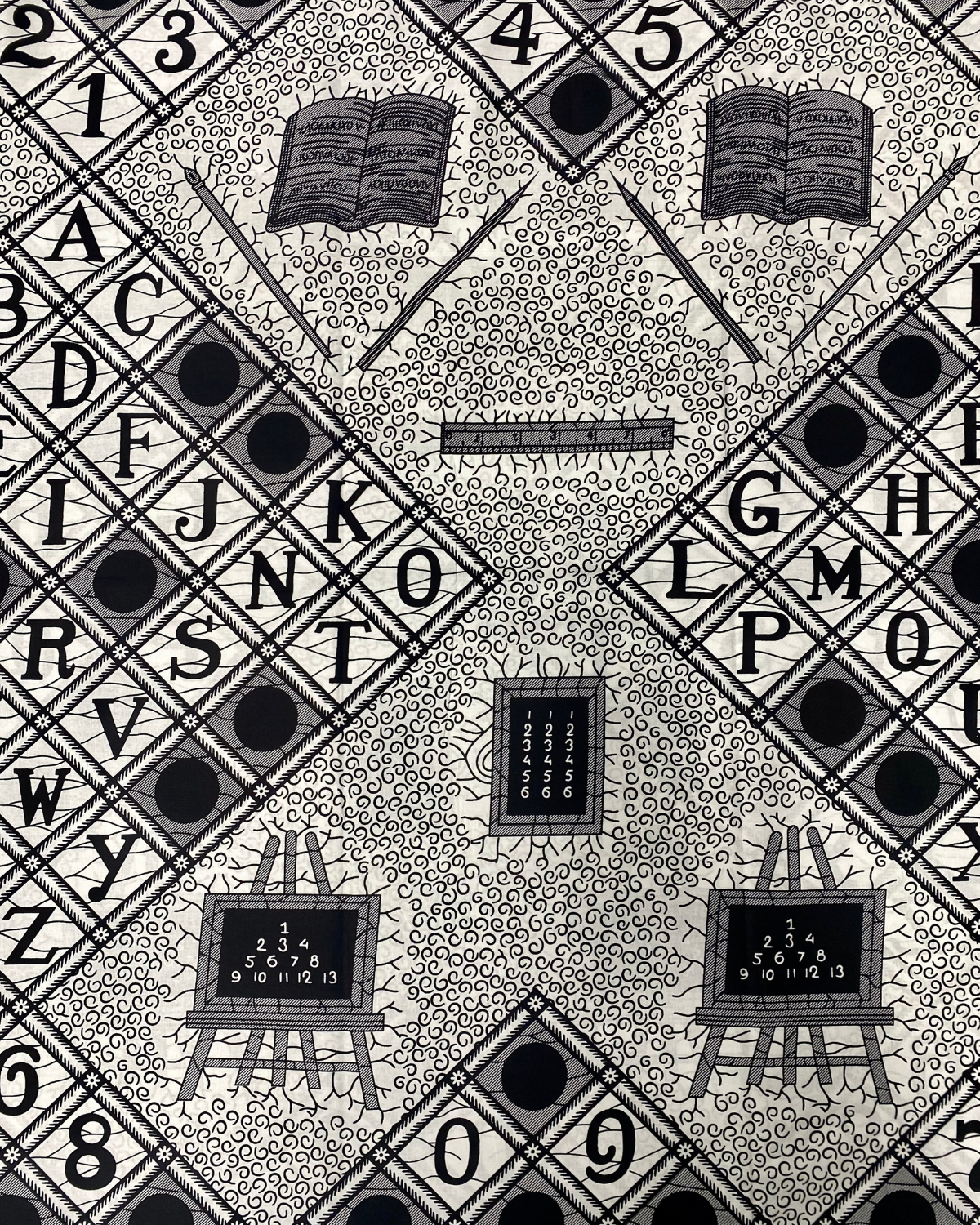Scholar’s Grid African Print Fabric