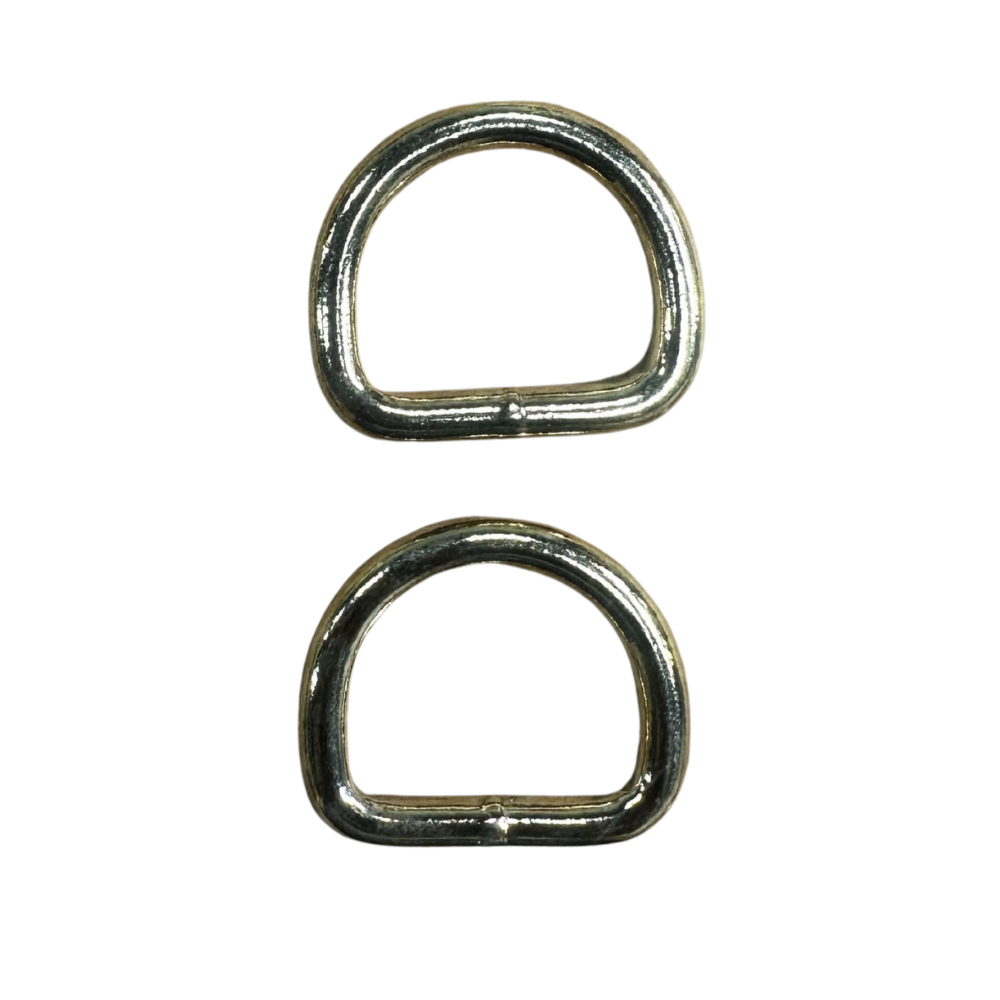 1 Inch Brass Plated Welded D-Rings