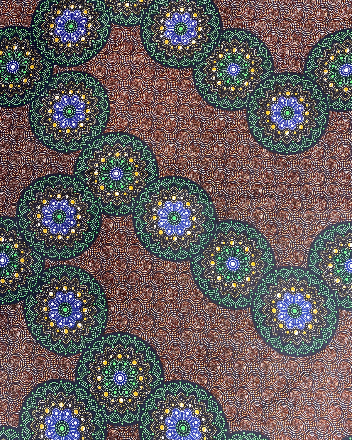 Heritage Circles African Print Fabric