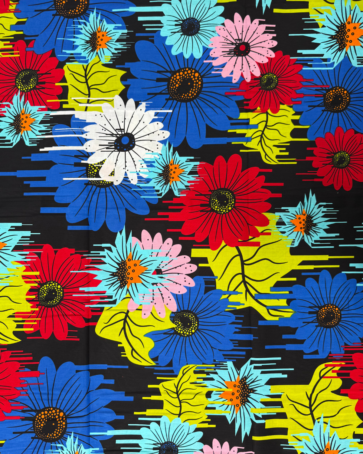 Pop Art Petals African Print Fabric