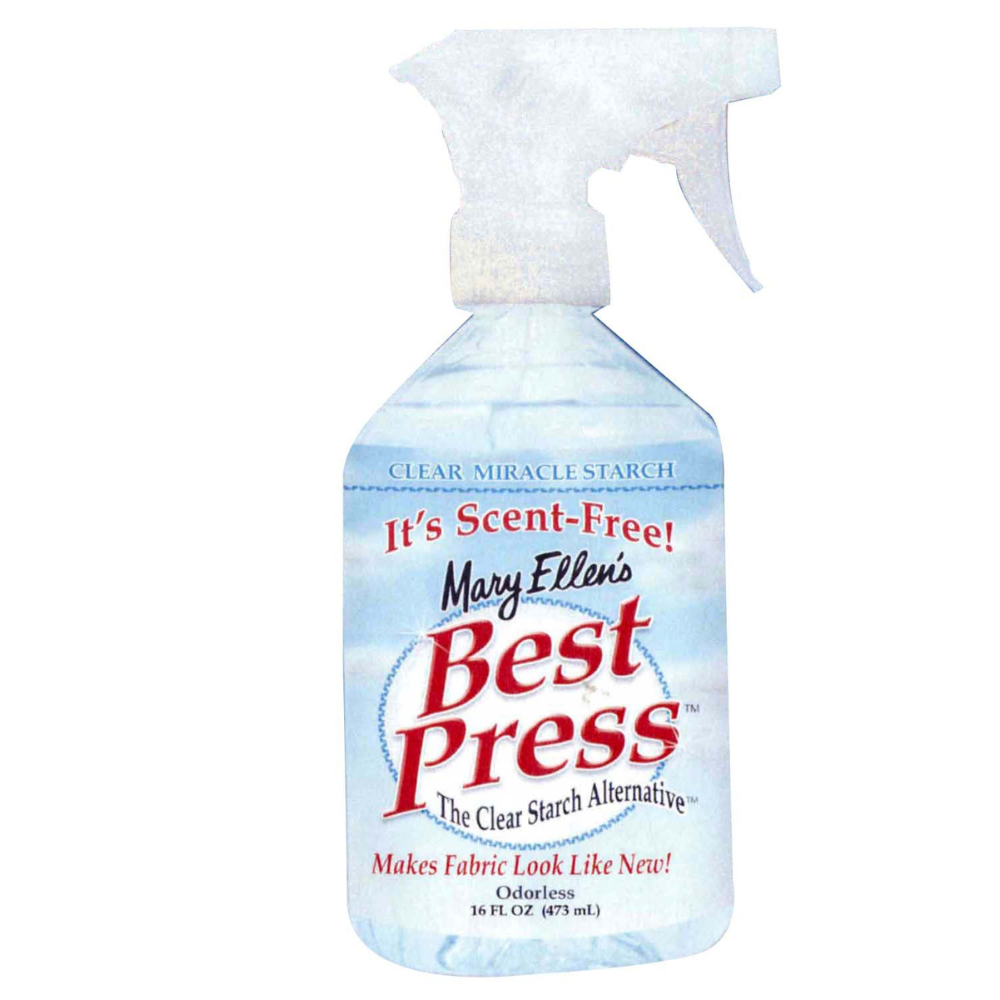 Crisp & Clear: Best Press Spray Starch - Scent Free, 16oz for Flawless Fabric