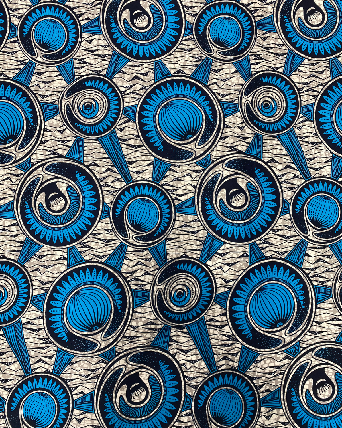 Blue Rhythm African Print Fabric