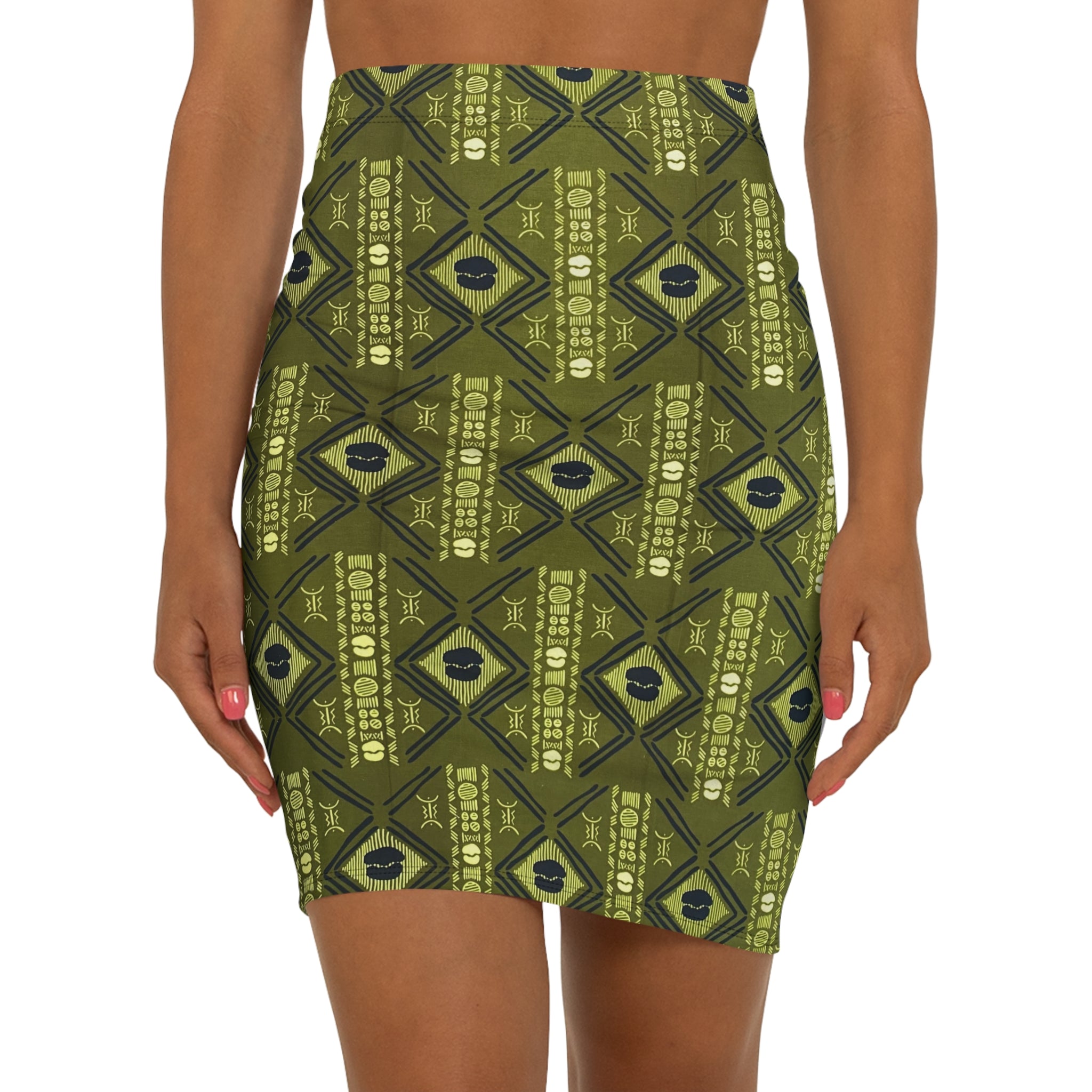 Earth Script African Print Fabric