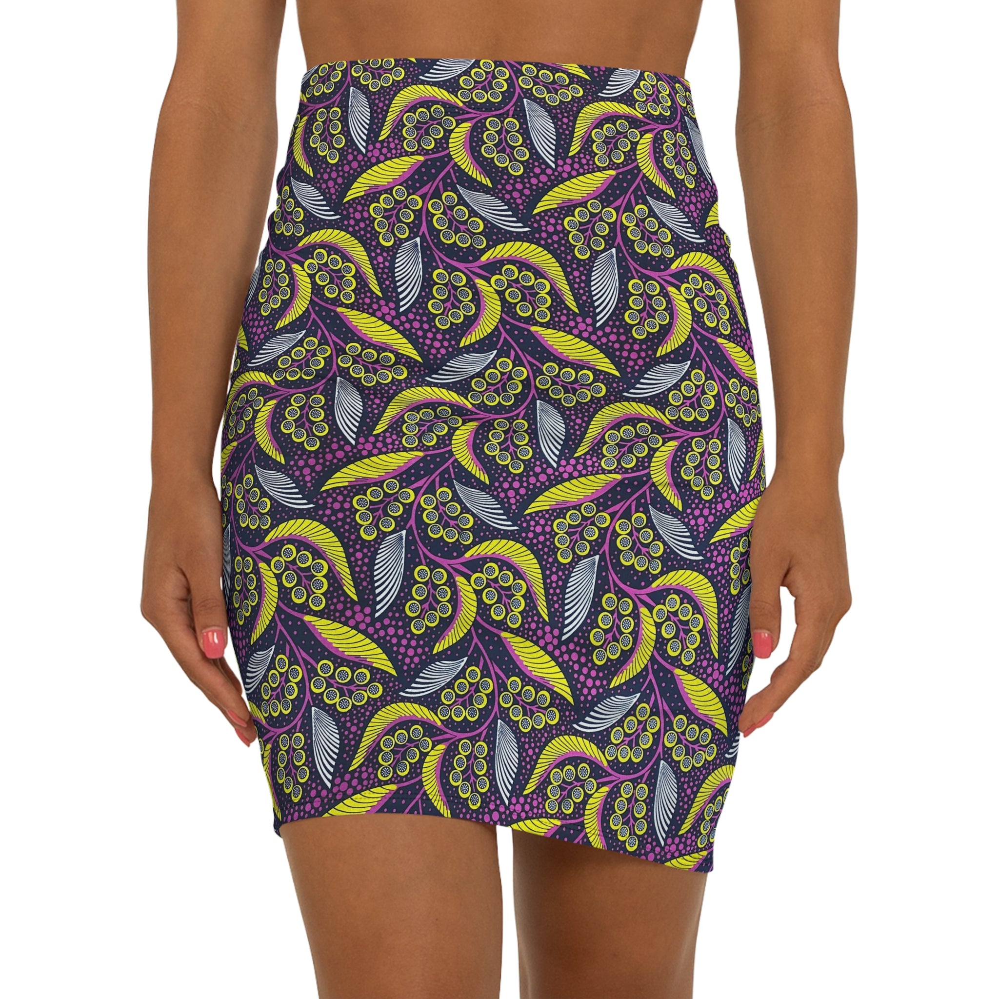 Midnight Berries African Print Fabric