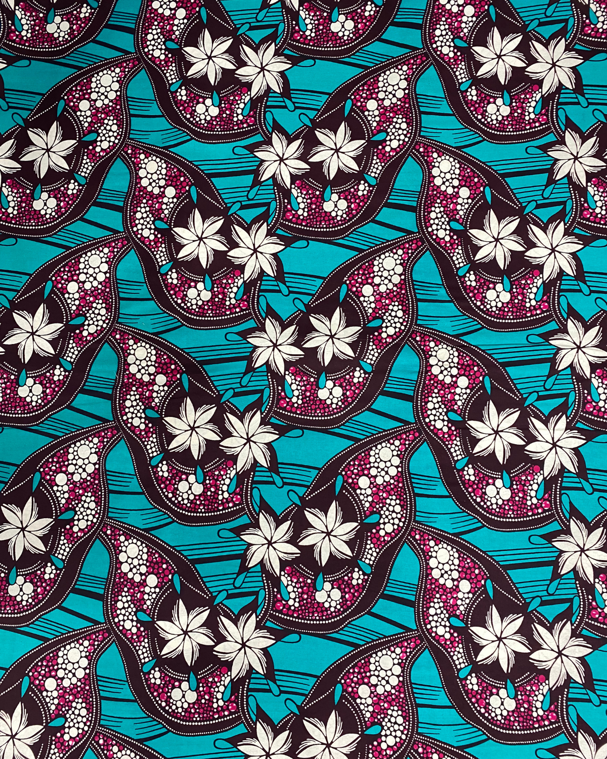 Petal Drift African Print Fabric