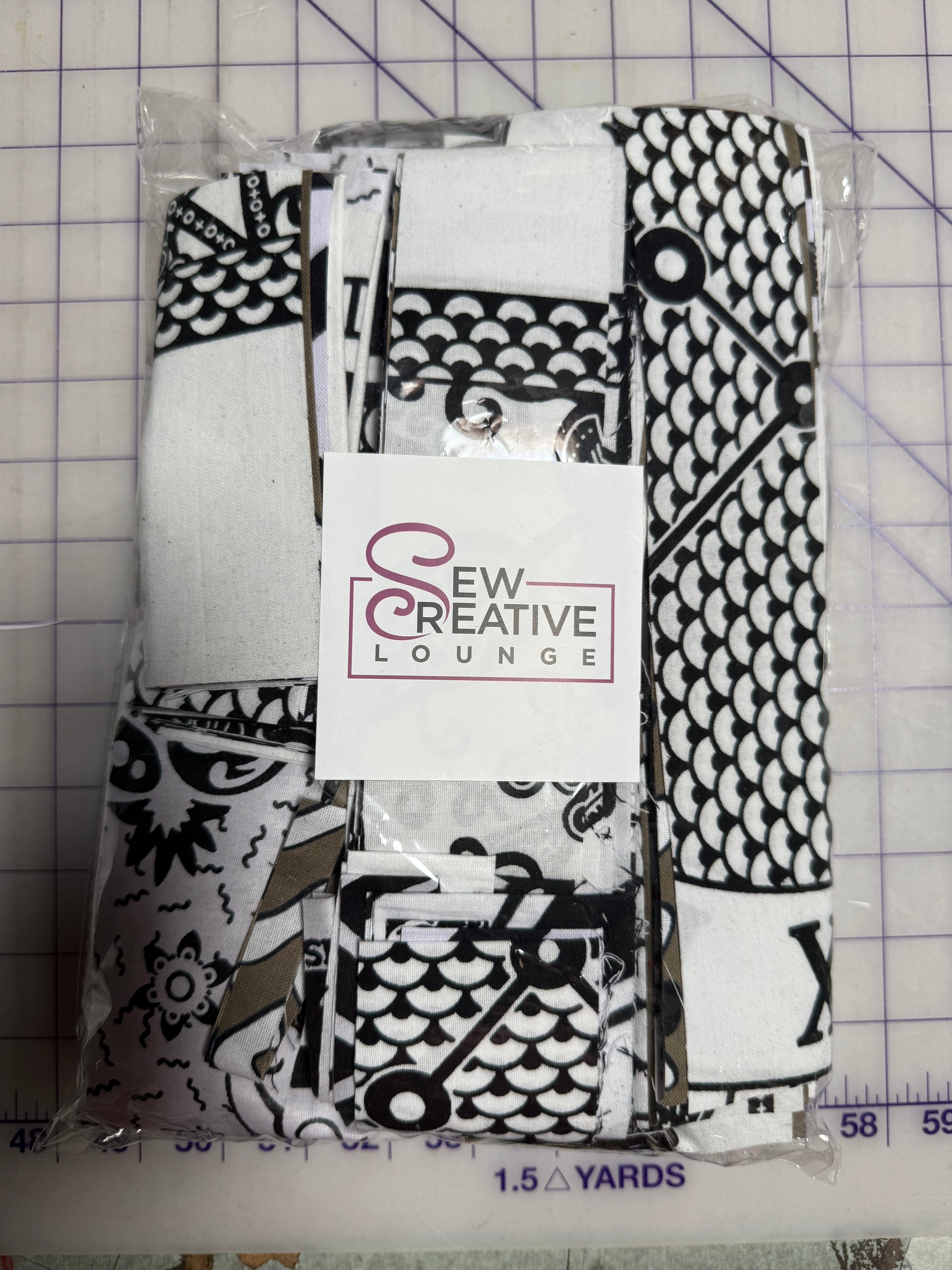 Premium Ghana Batik Scrap fabric