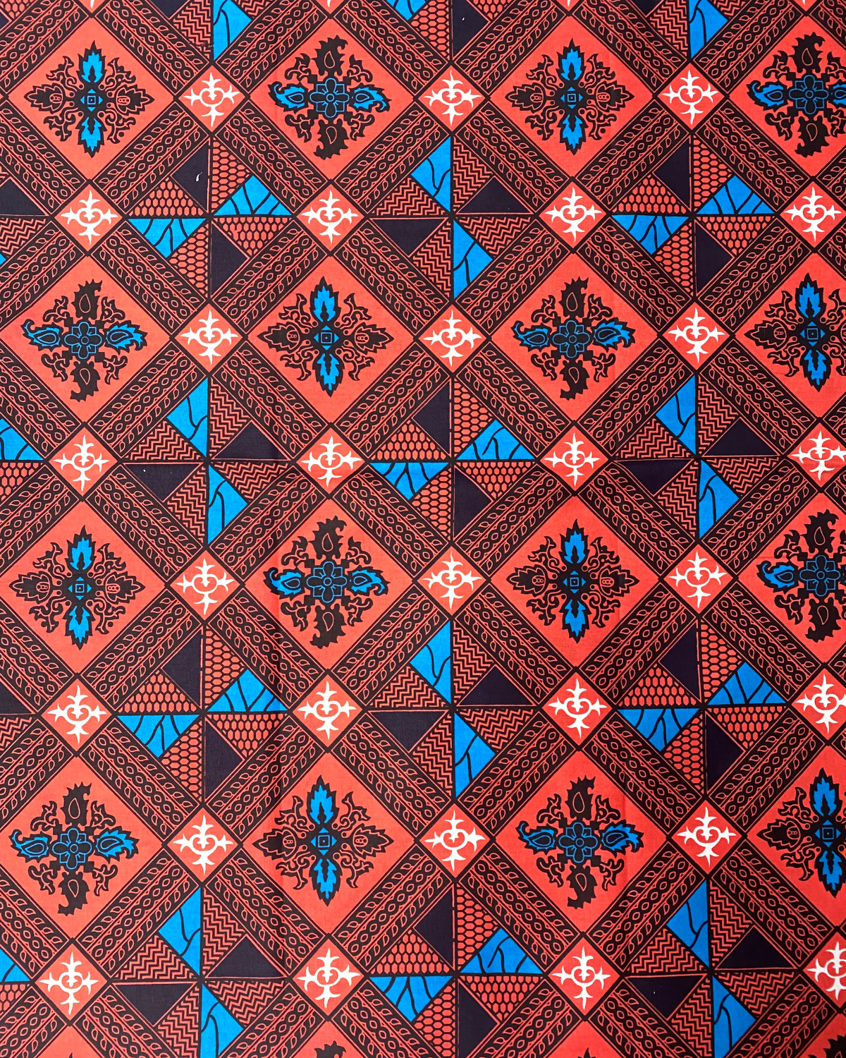 Royal Ember African Print Fabric