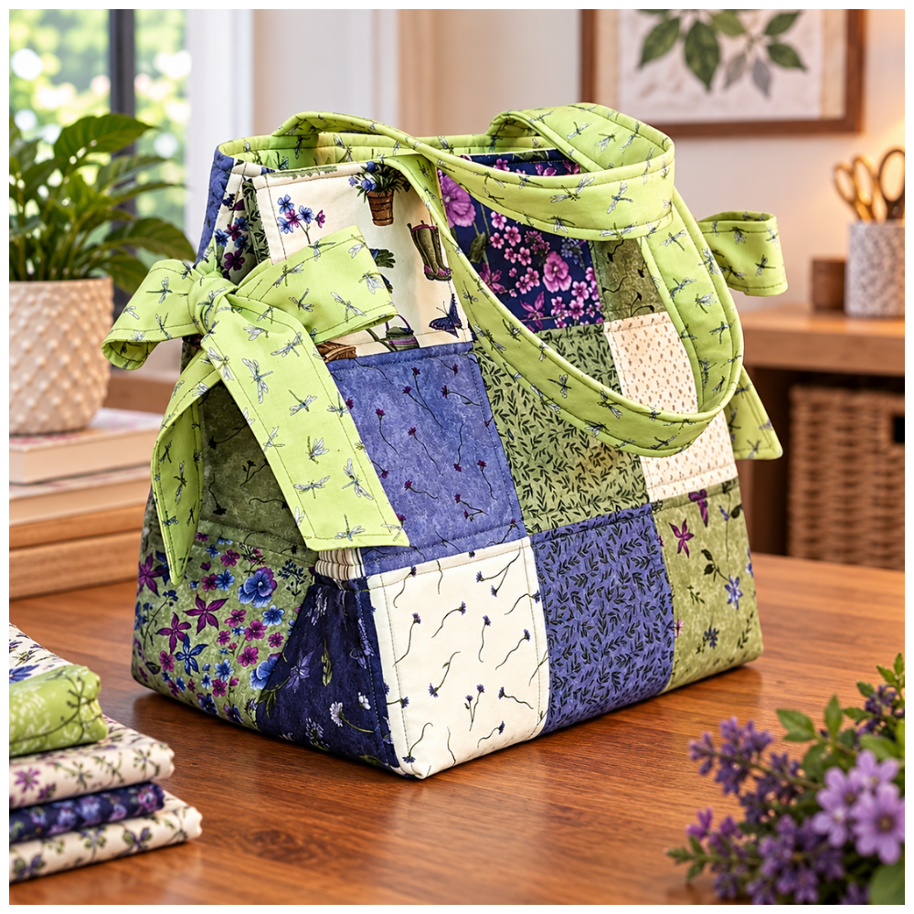 Box Bottom And Bows Tote Pattern
