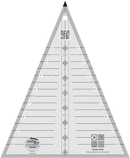 Creative Grids Spider Web Quilt Ruler