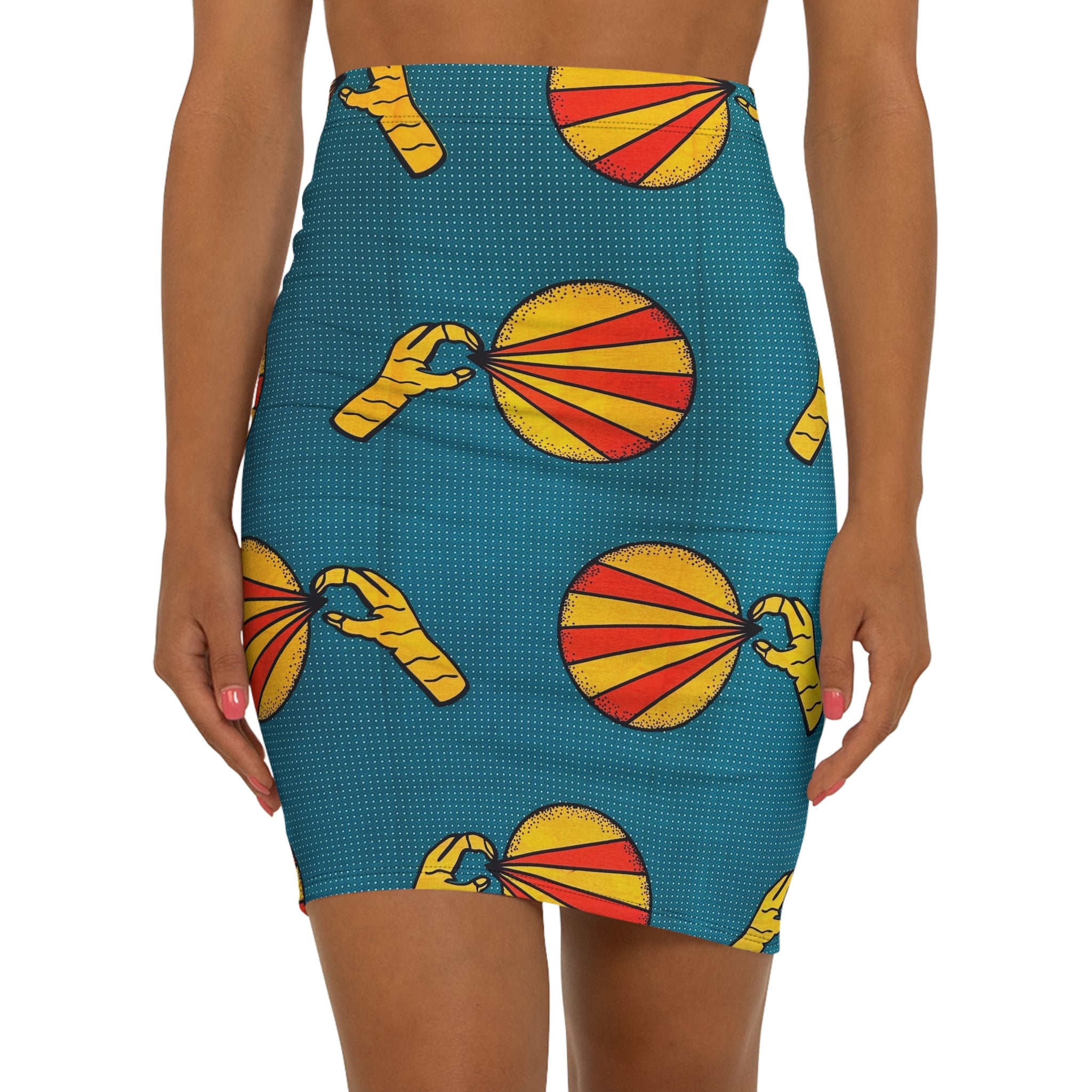 Sunburst Hands African Print Fabric