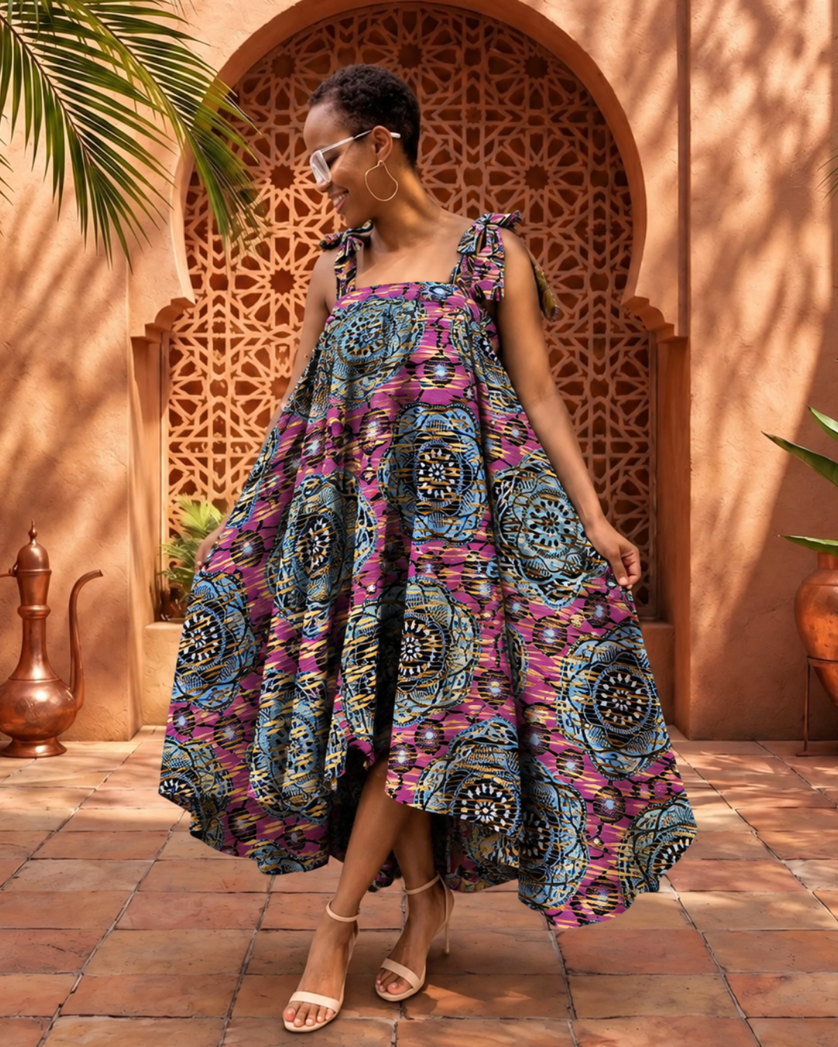 Blue Reverie African Print Fabric