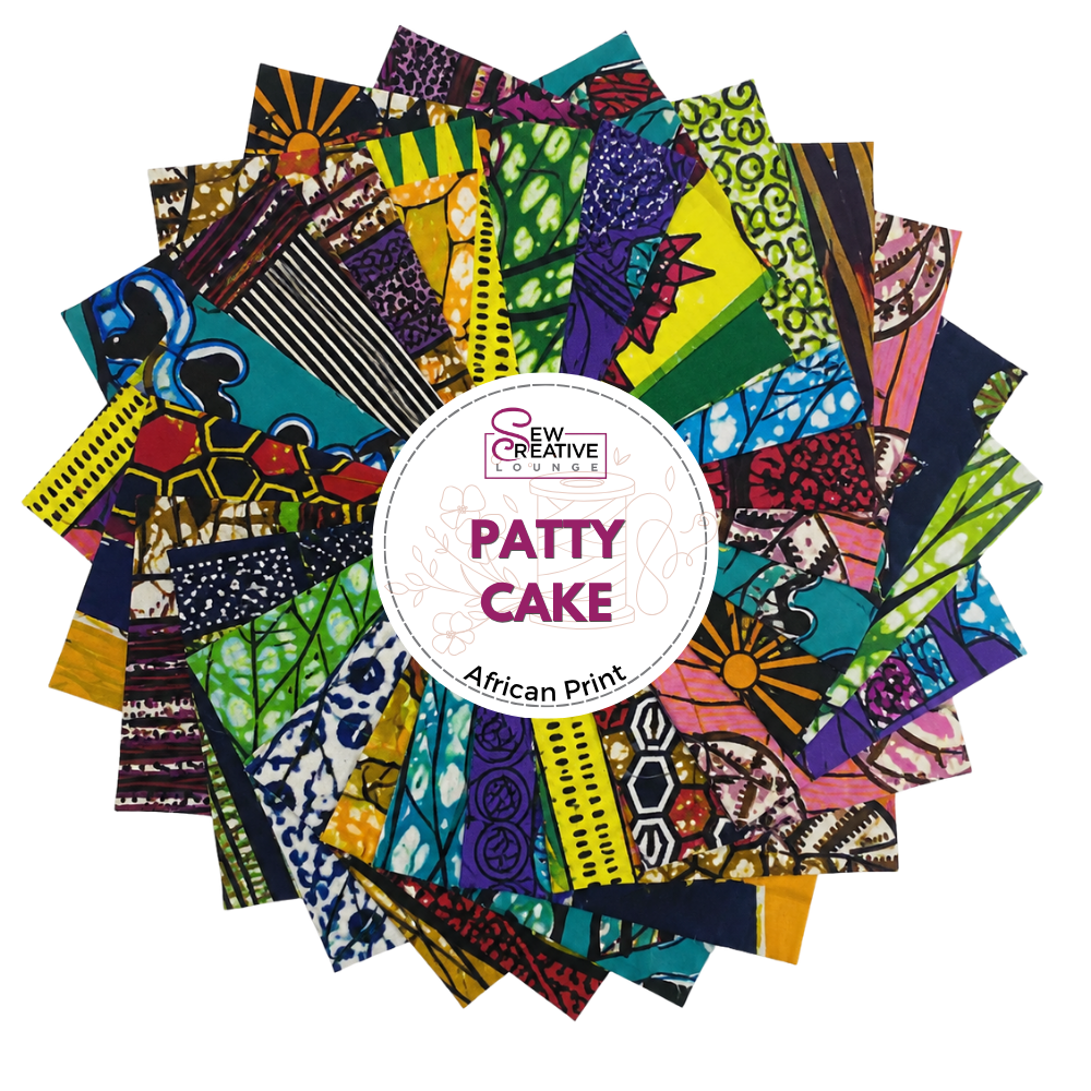 African Print Patty Cakes - 10" Square Fabric Precuts