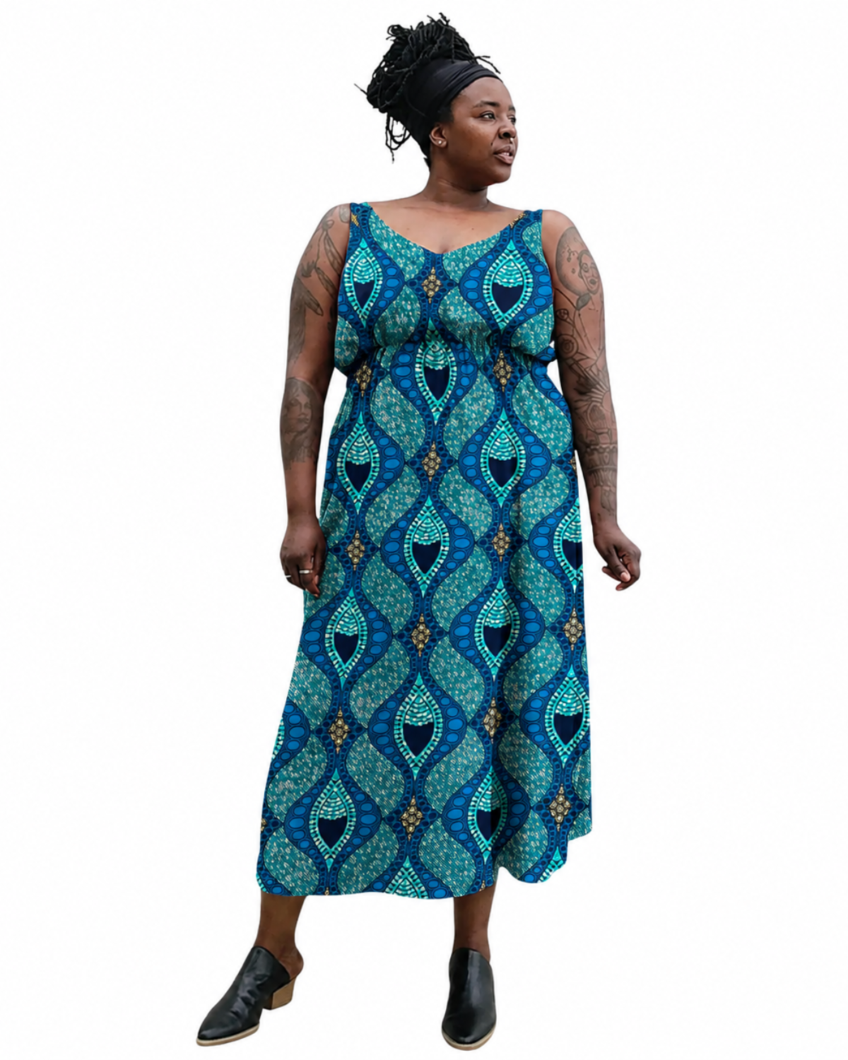 Blue Lagoon African Print Fabric