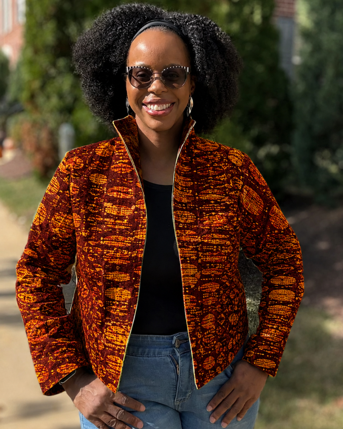 Bonfire Glow African Print Fabric