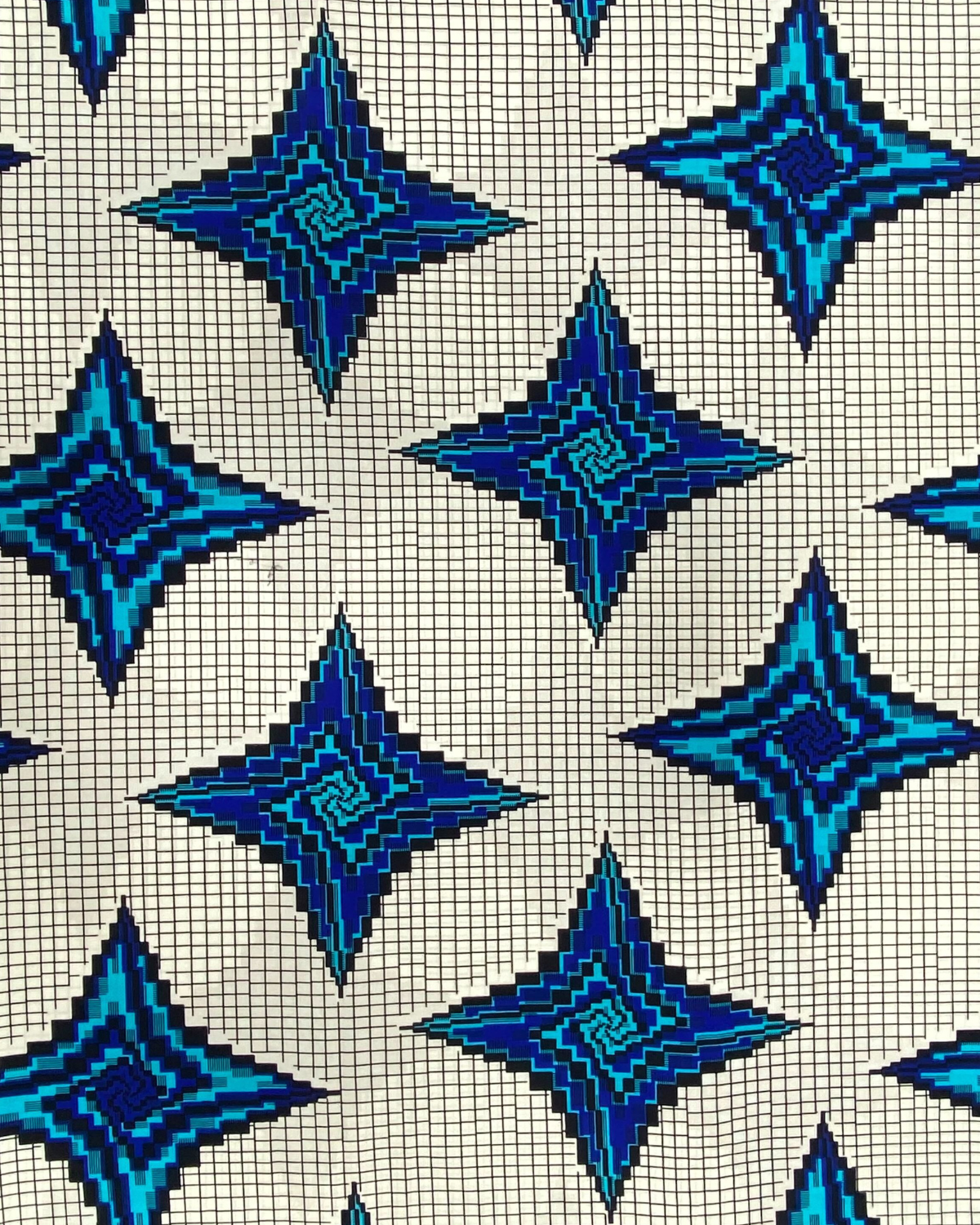 Energy Grid African Print Fabric