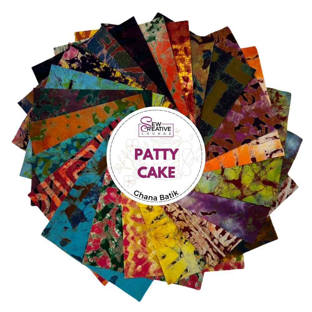 Ghana Batik Fabric Squares for Quilting - 42pcs Precut 10x10" Patty Cake