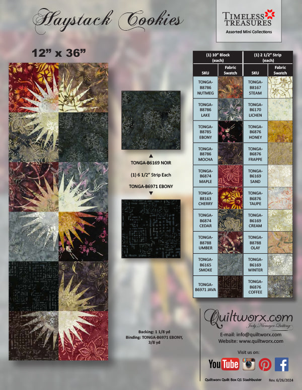 Haystack Cookies Quilt Pattern