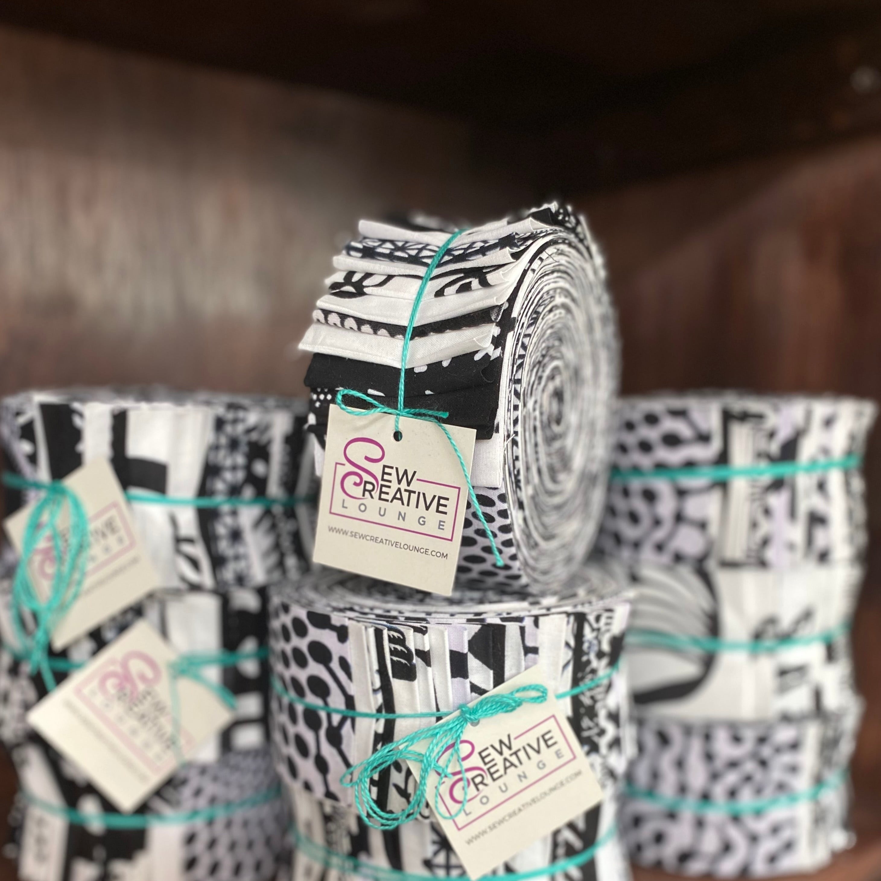 Monochrome Magic: African Print Jelly Roll in Black & White