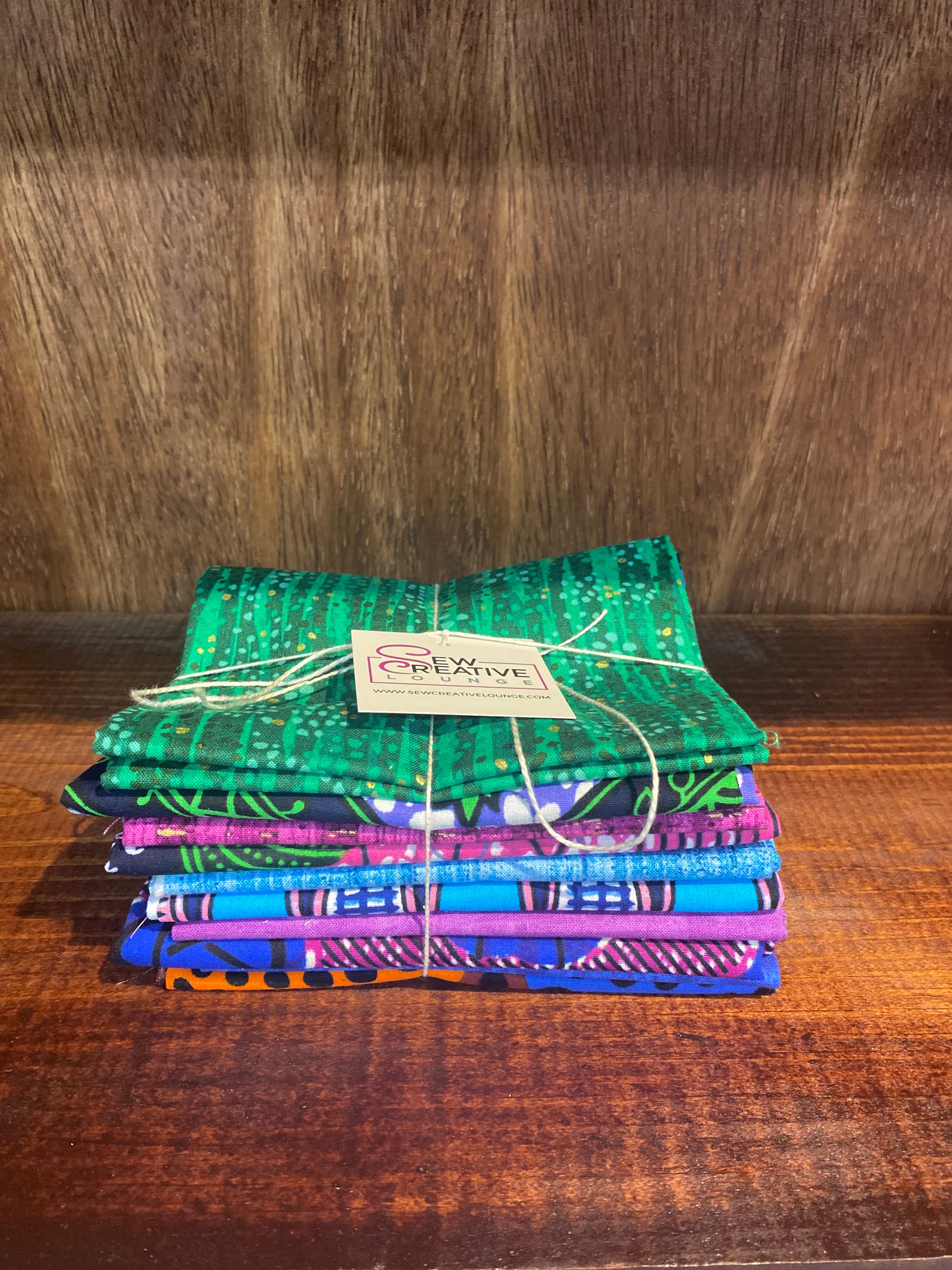 Fat Quarter Mixed Bundles: Jewel tone