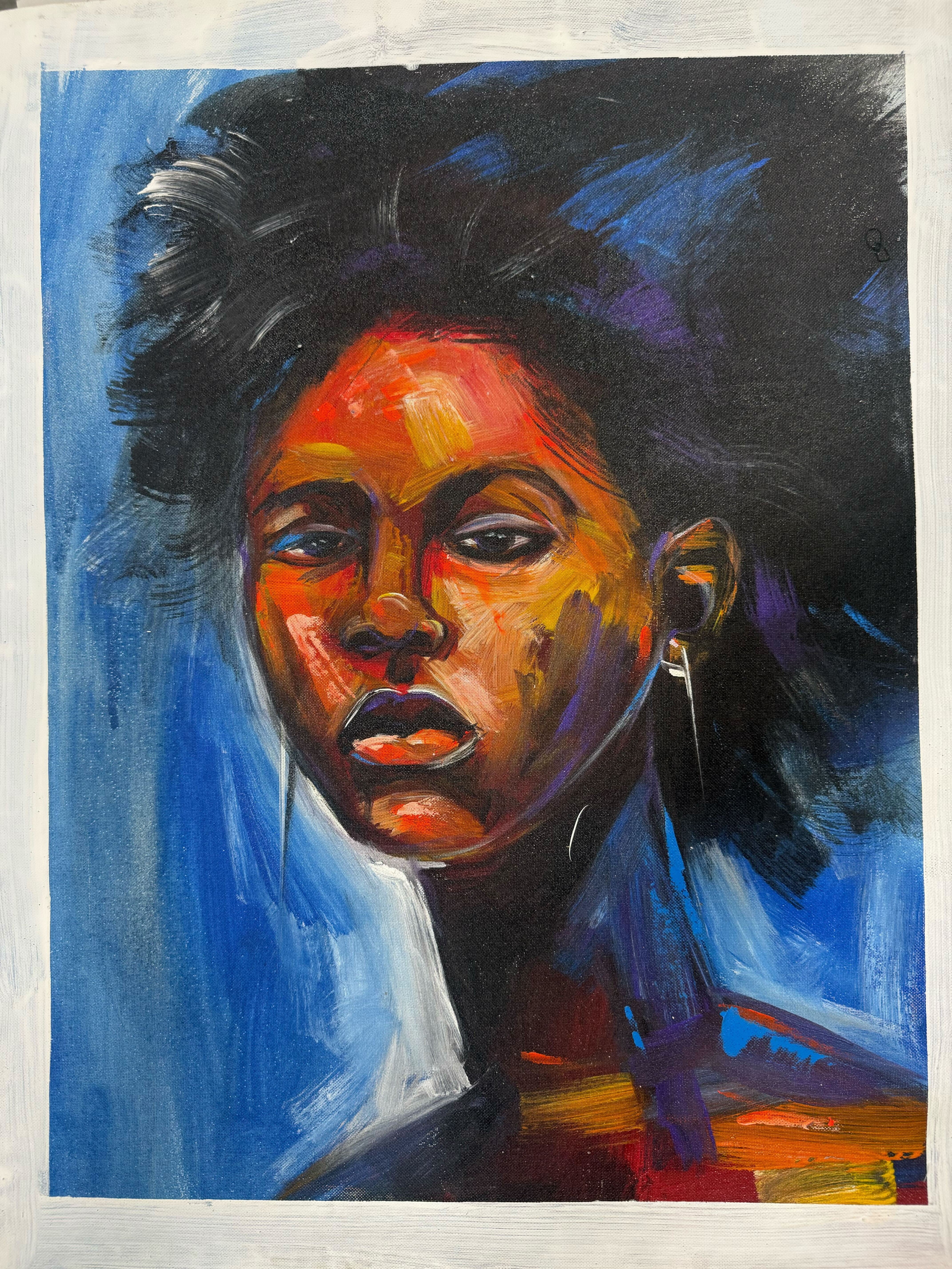Large Painting: African Woman 3