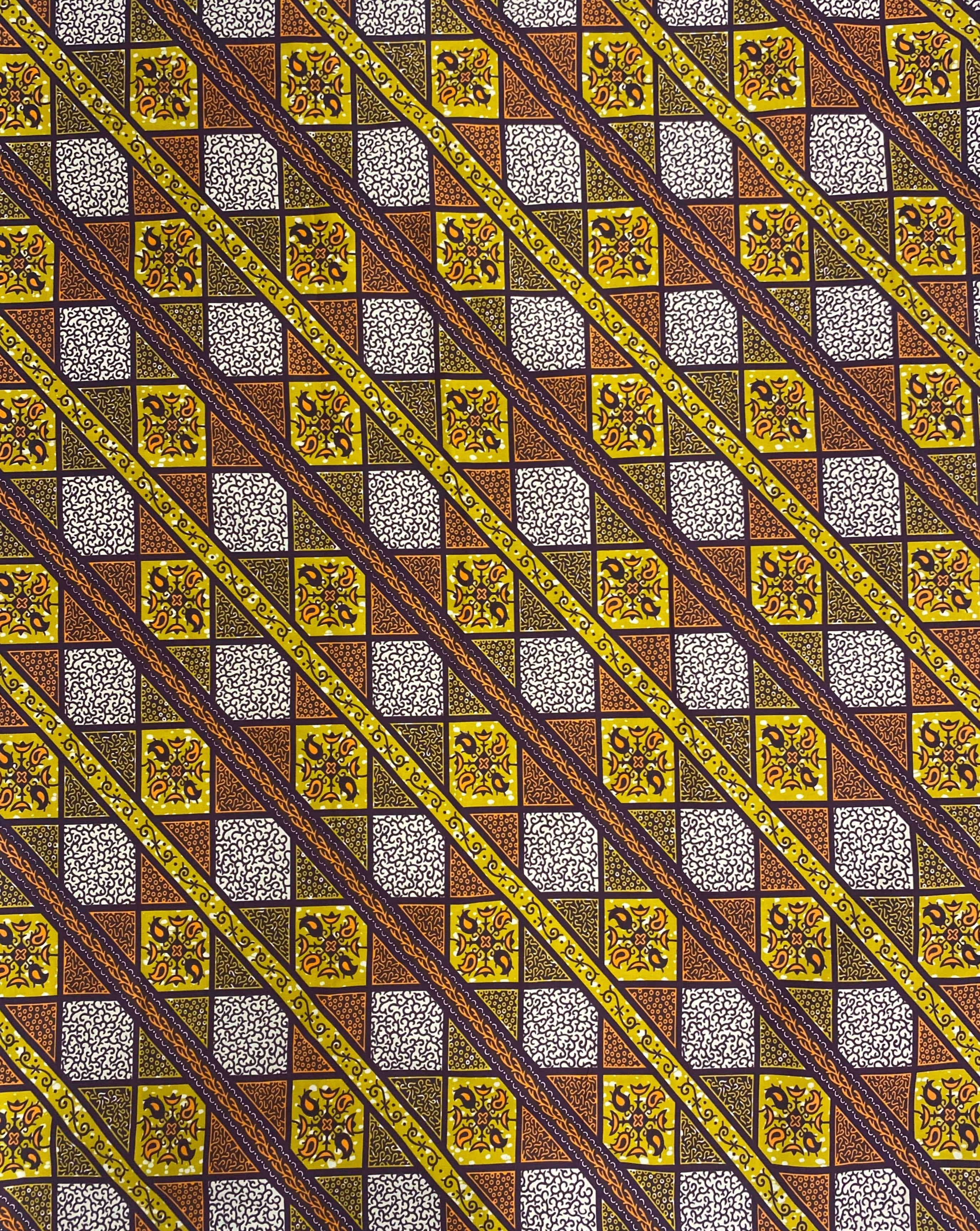 African Amber Chess Fabric