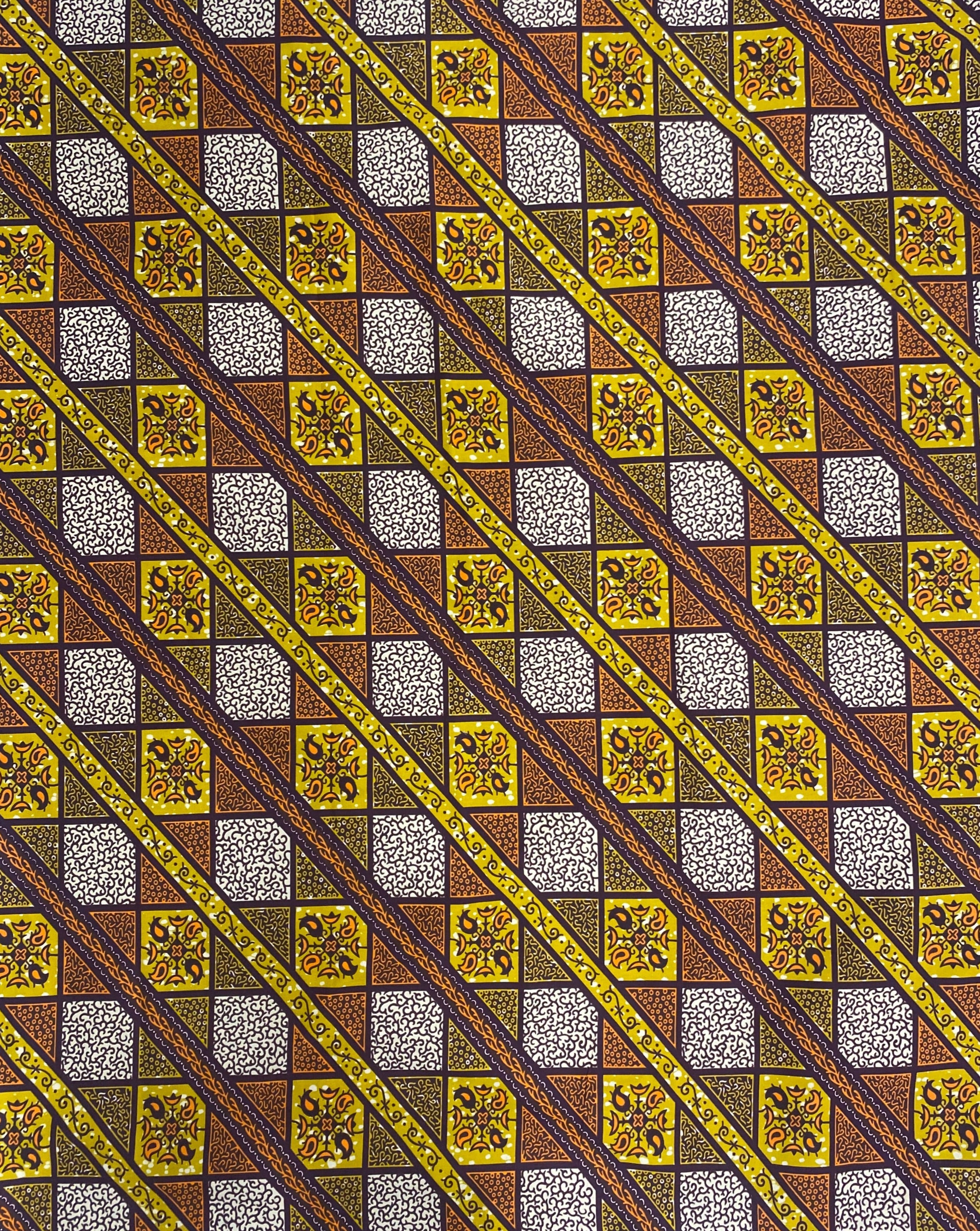 African Amber Chess Fabric