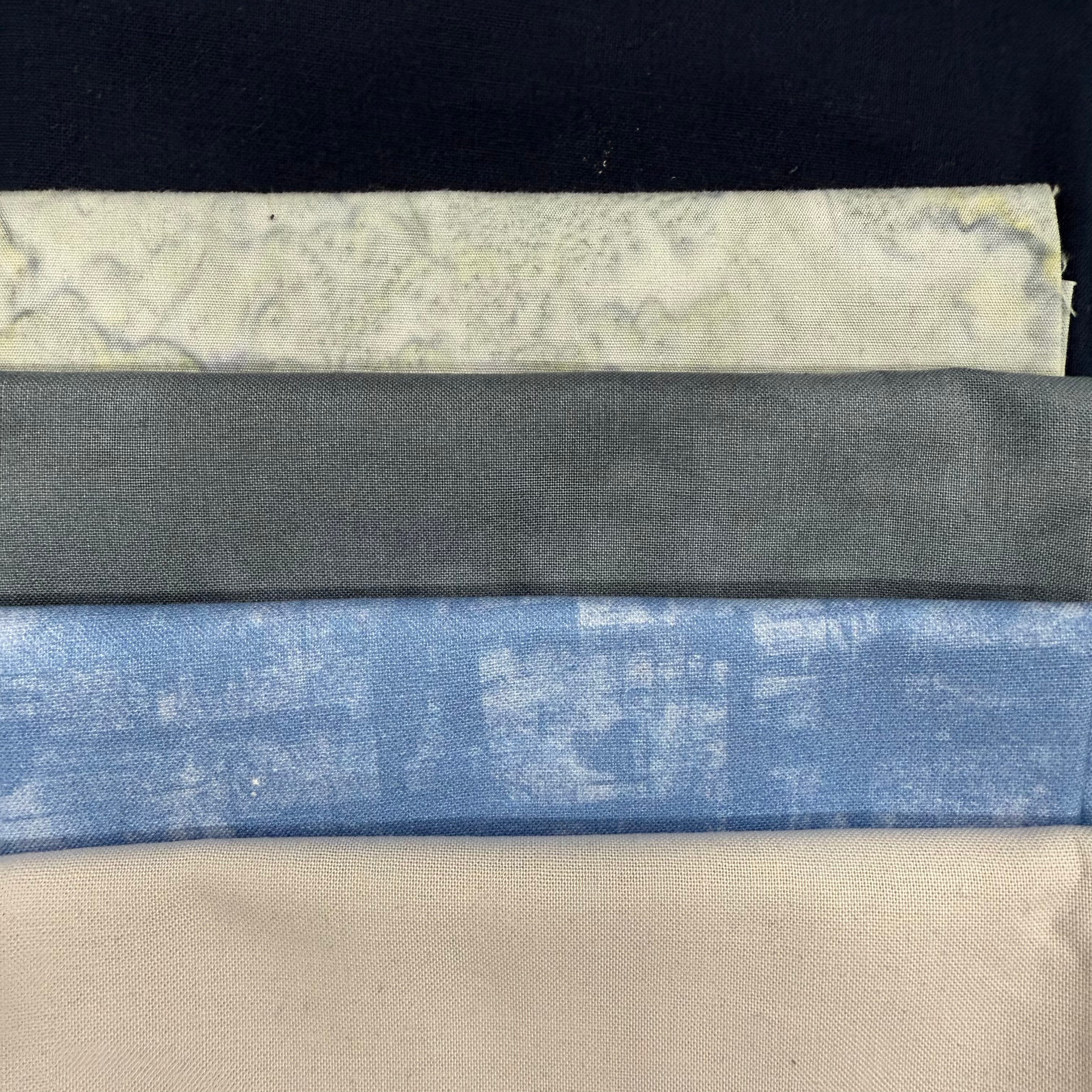 Stormy Blue African Print & Cotton Fat Quarter Bundles