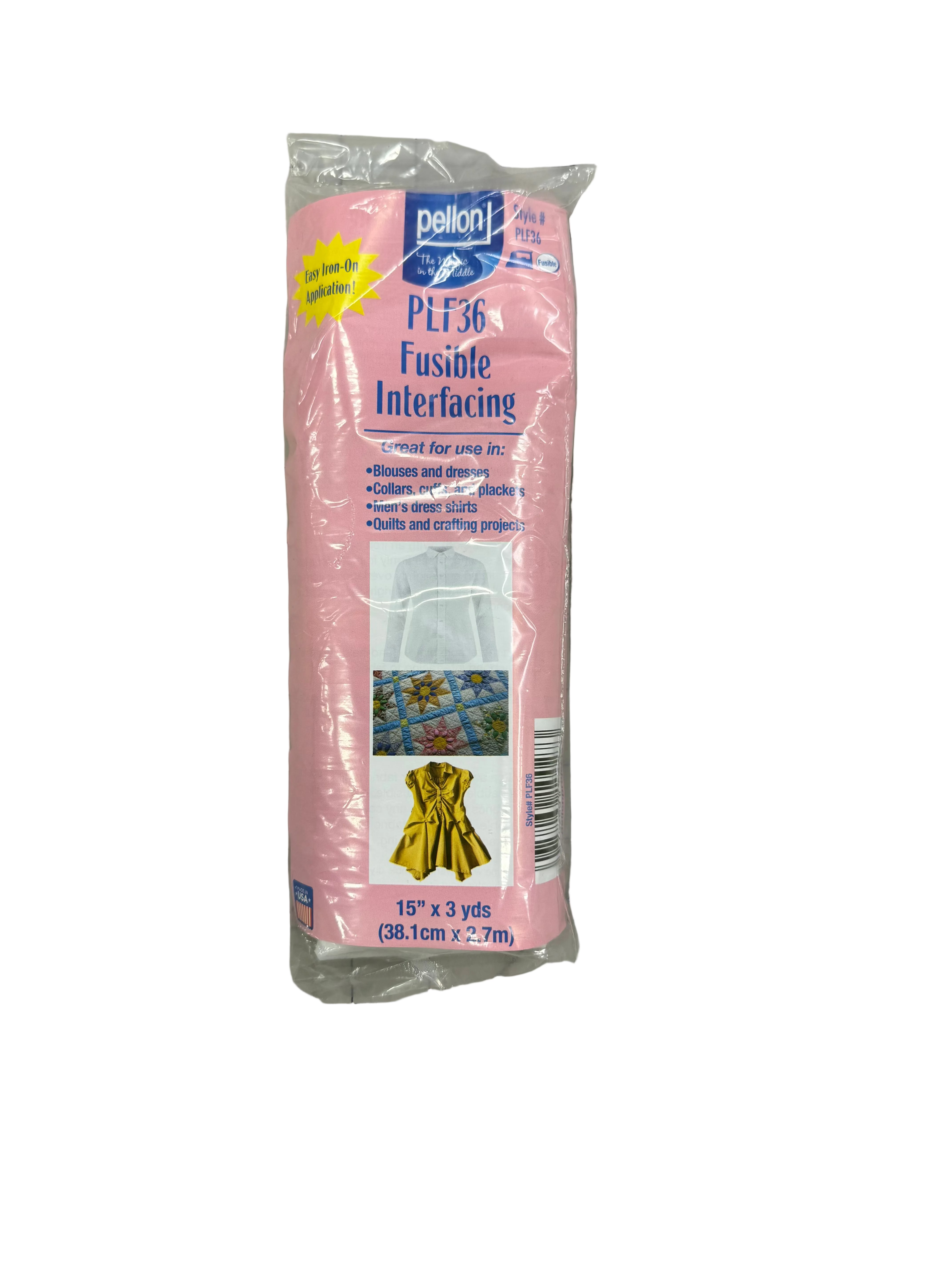 Packaged fusible interfacing