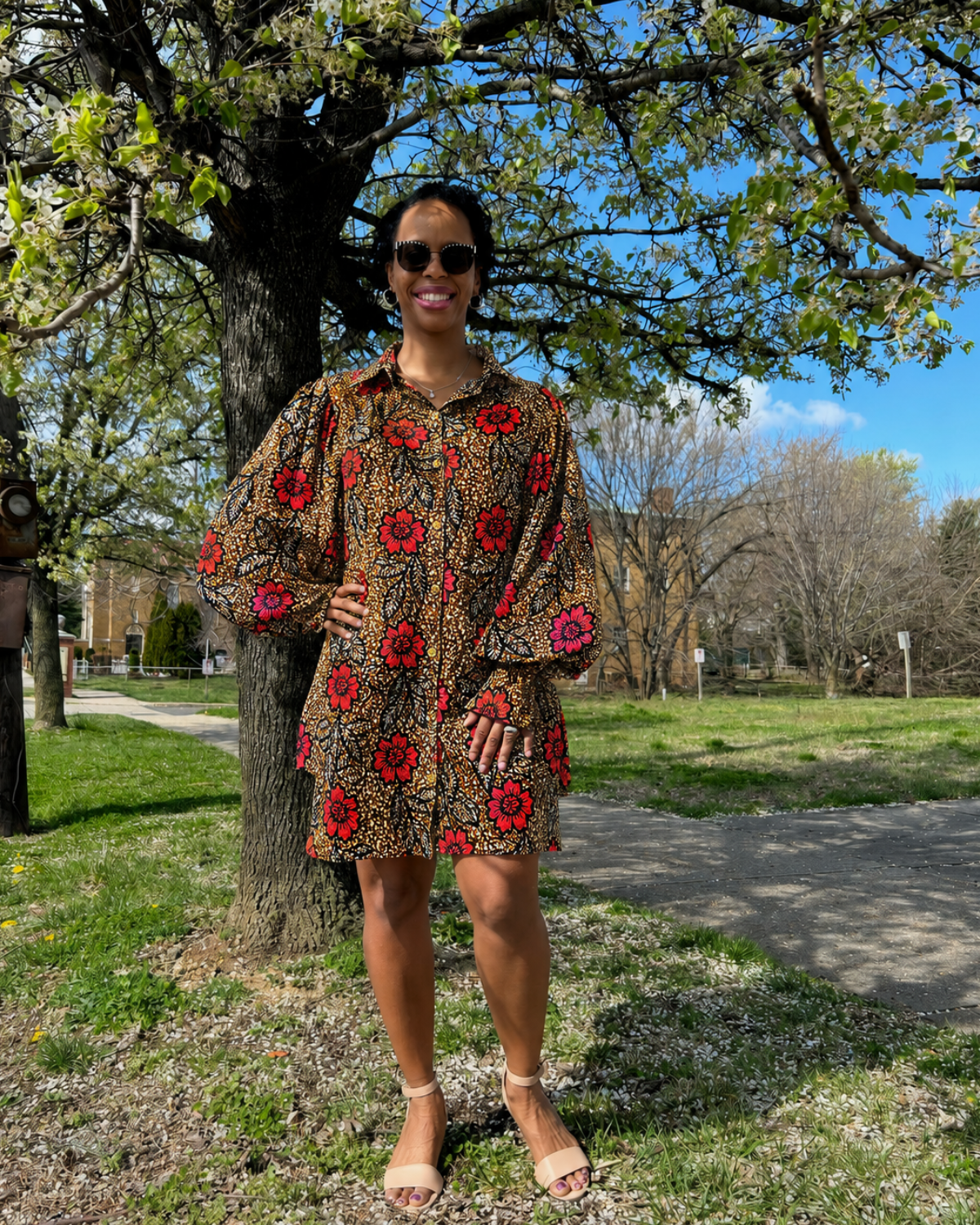 Serenity Petals African Print Fabric