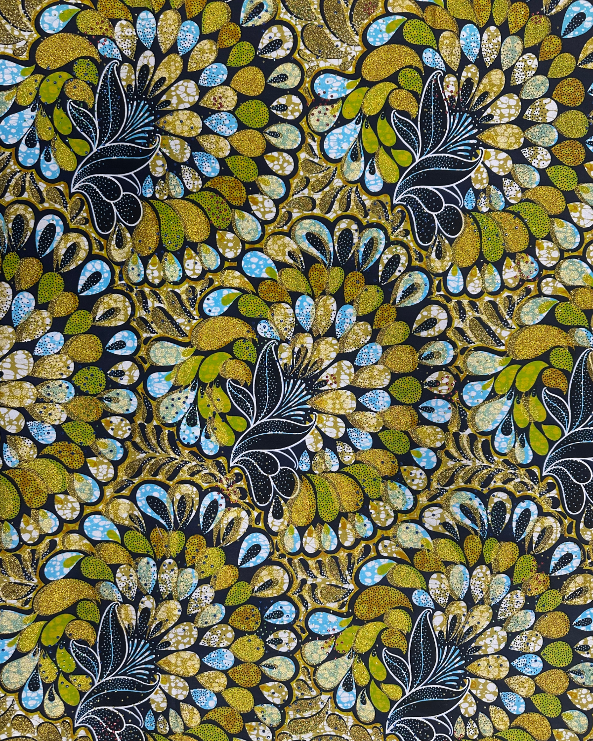 Golden Grace African Print Fabric