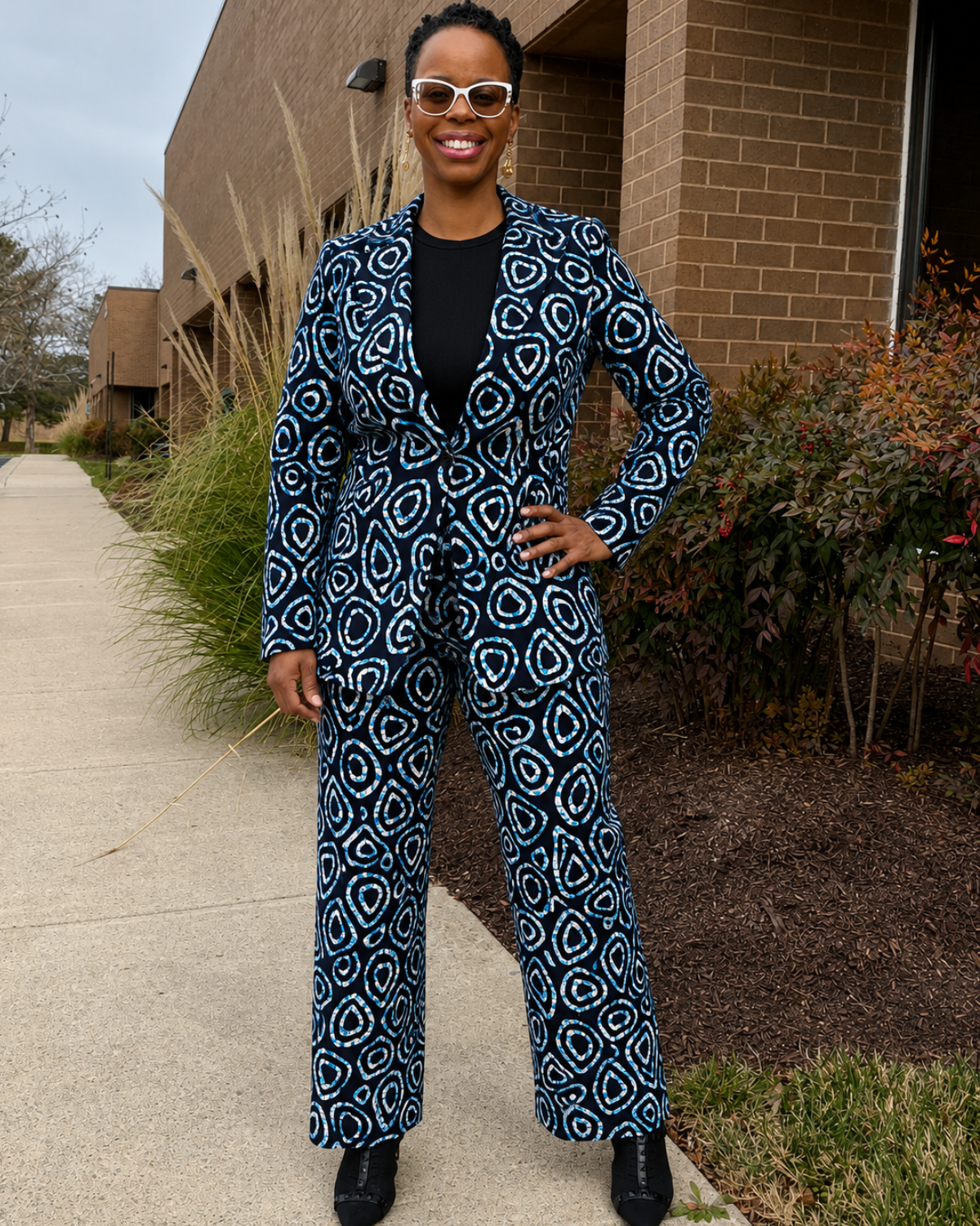 Bahari Pebbles African Print Fabric