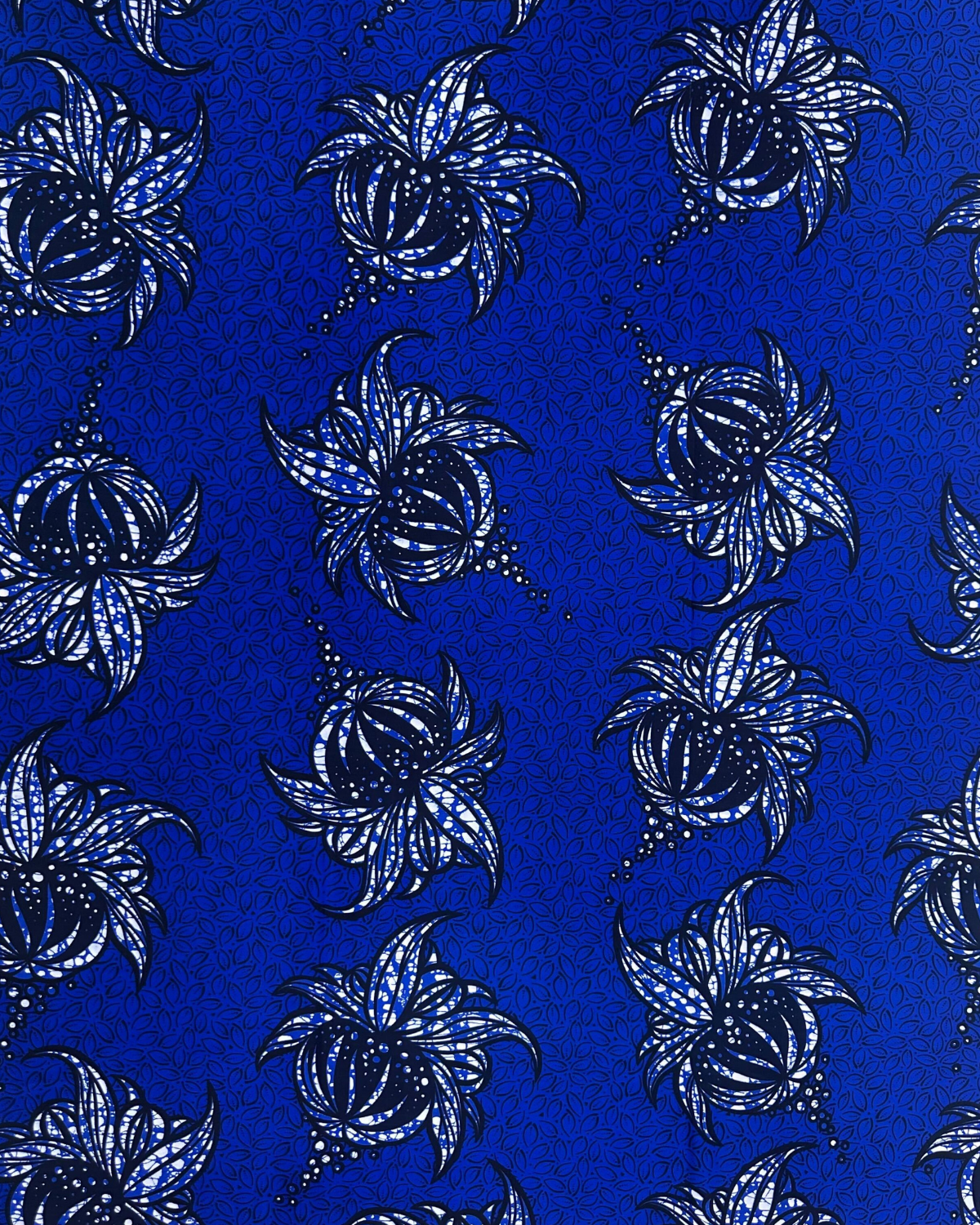 Tropical Blue African Print Fabric