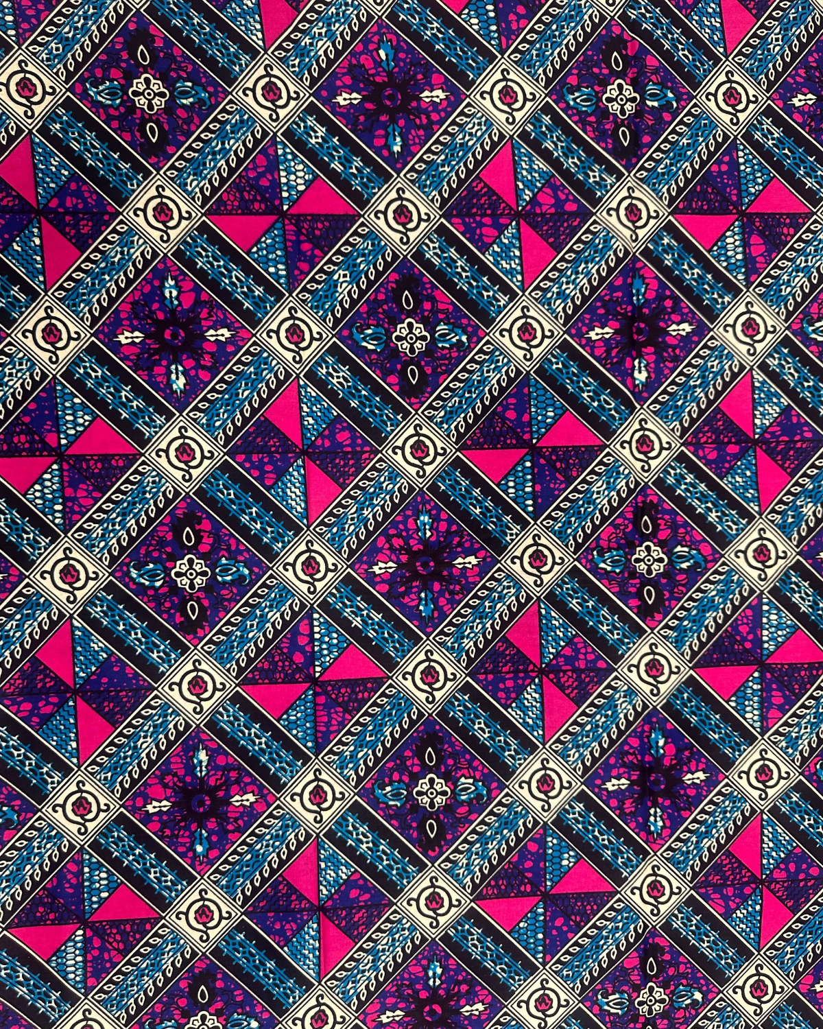 Mosaic Rhythm African Print Fabric