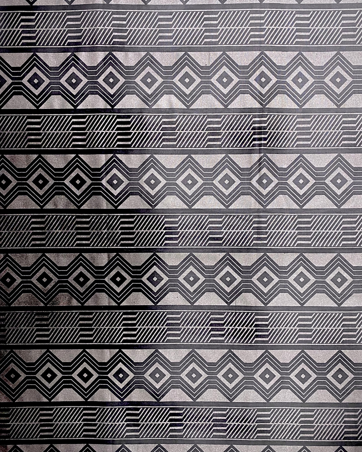 Midnight Lines African Print Fabric