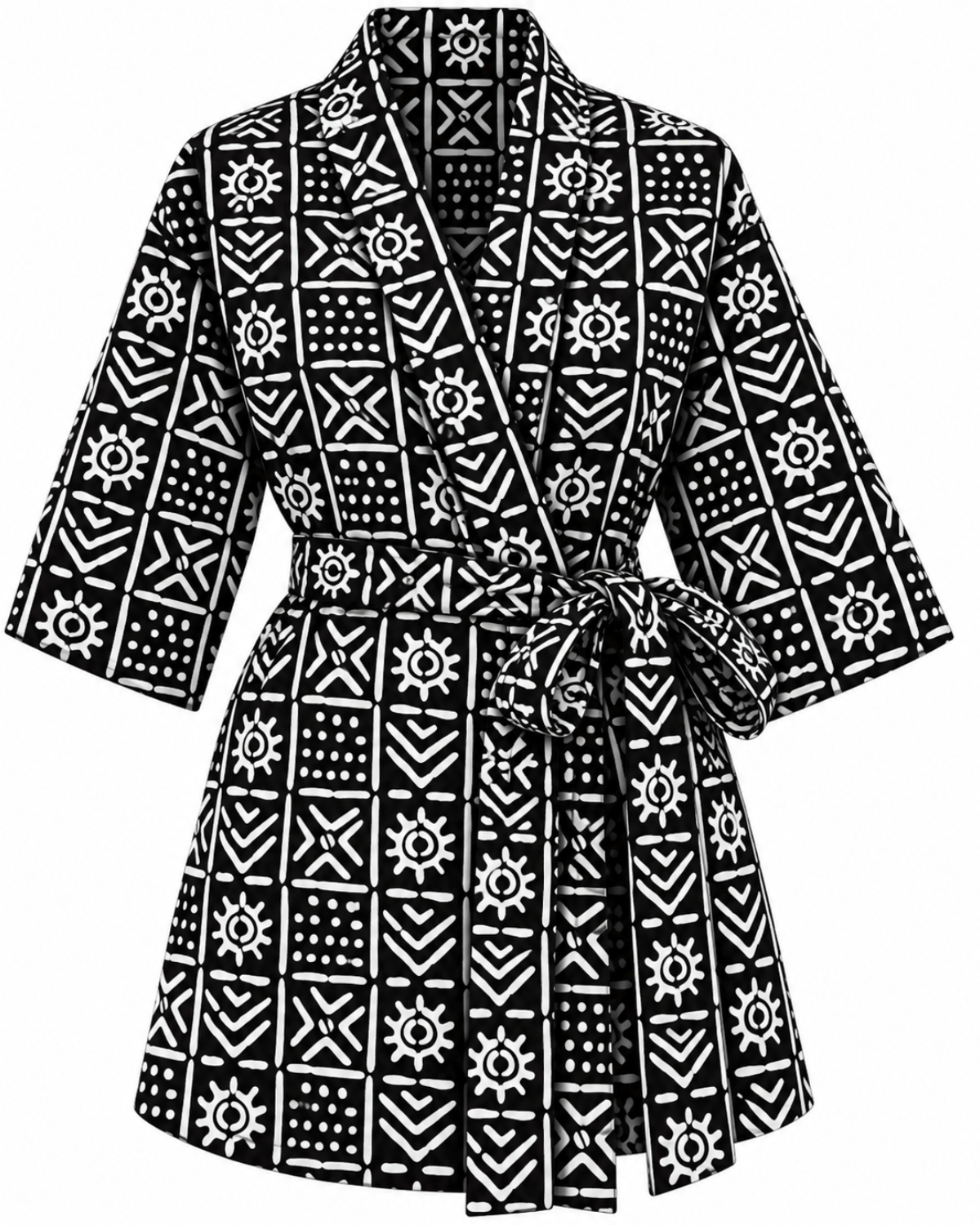 Ivory Imprint African Print Fabric