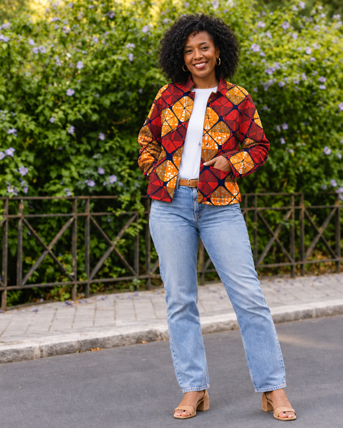 Amber Crossroads African Print Fabric