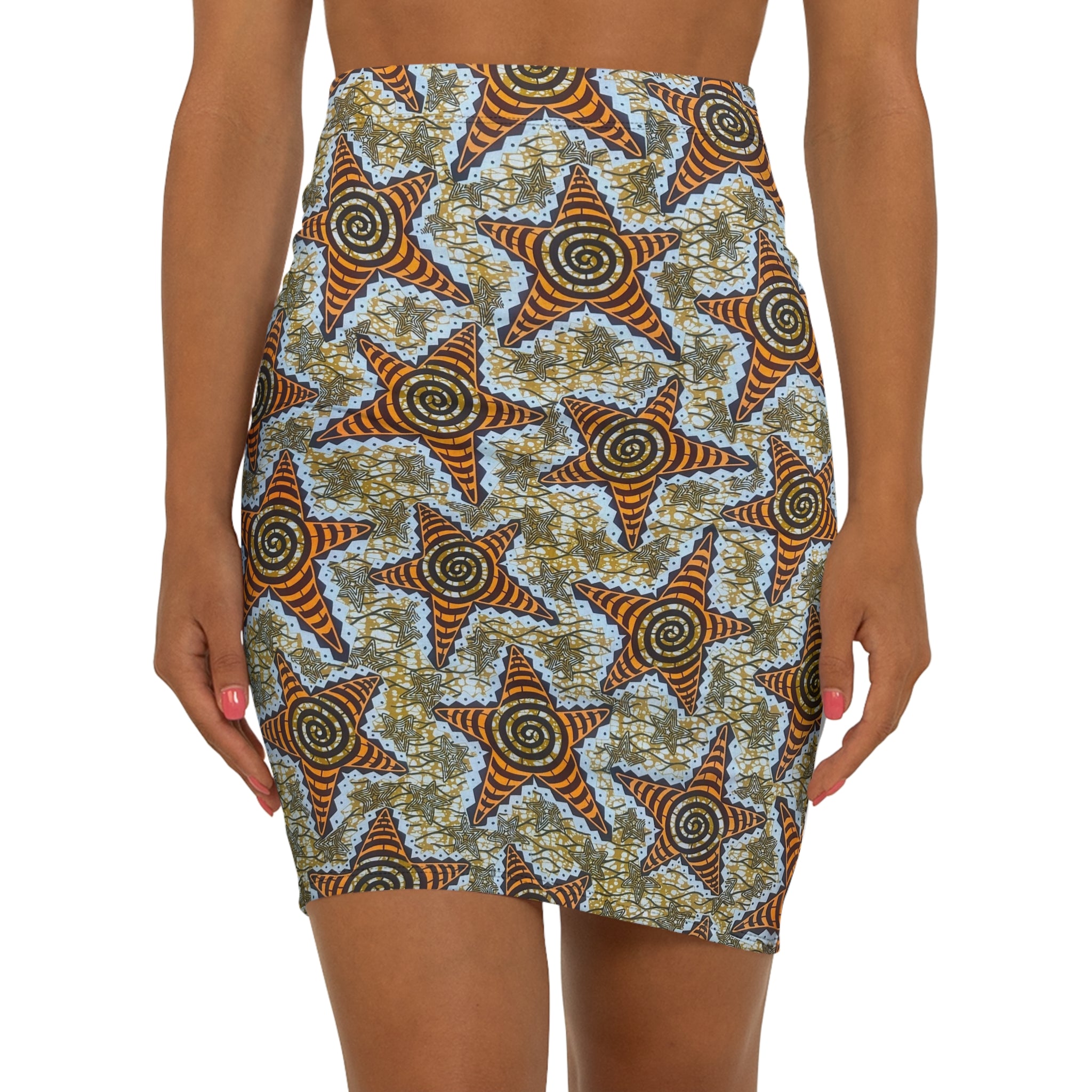 Pulsing Starburst African Print Fabric