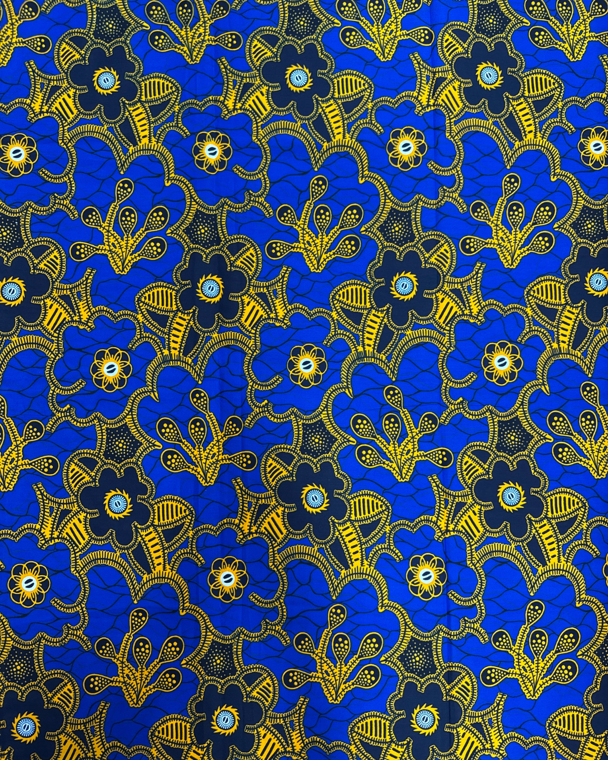 Royal Blooms African Print Fabric