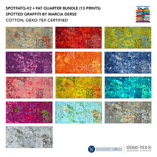 Batik Fat Quarter Bundle- Spotted Graffitti