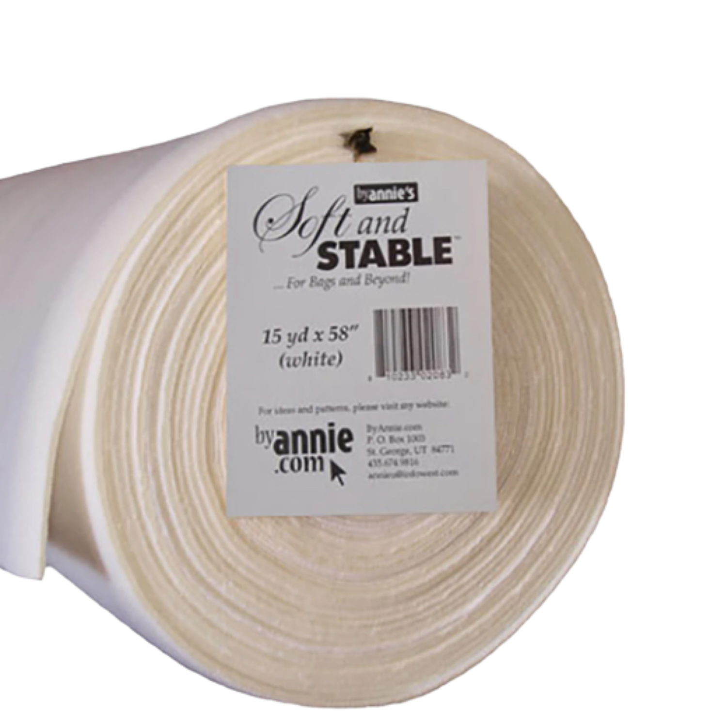 Soft and Stable White 100% Polyester Foam Stabilizer 58in