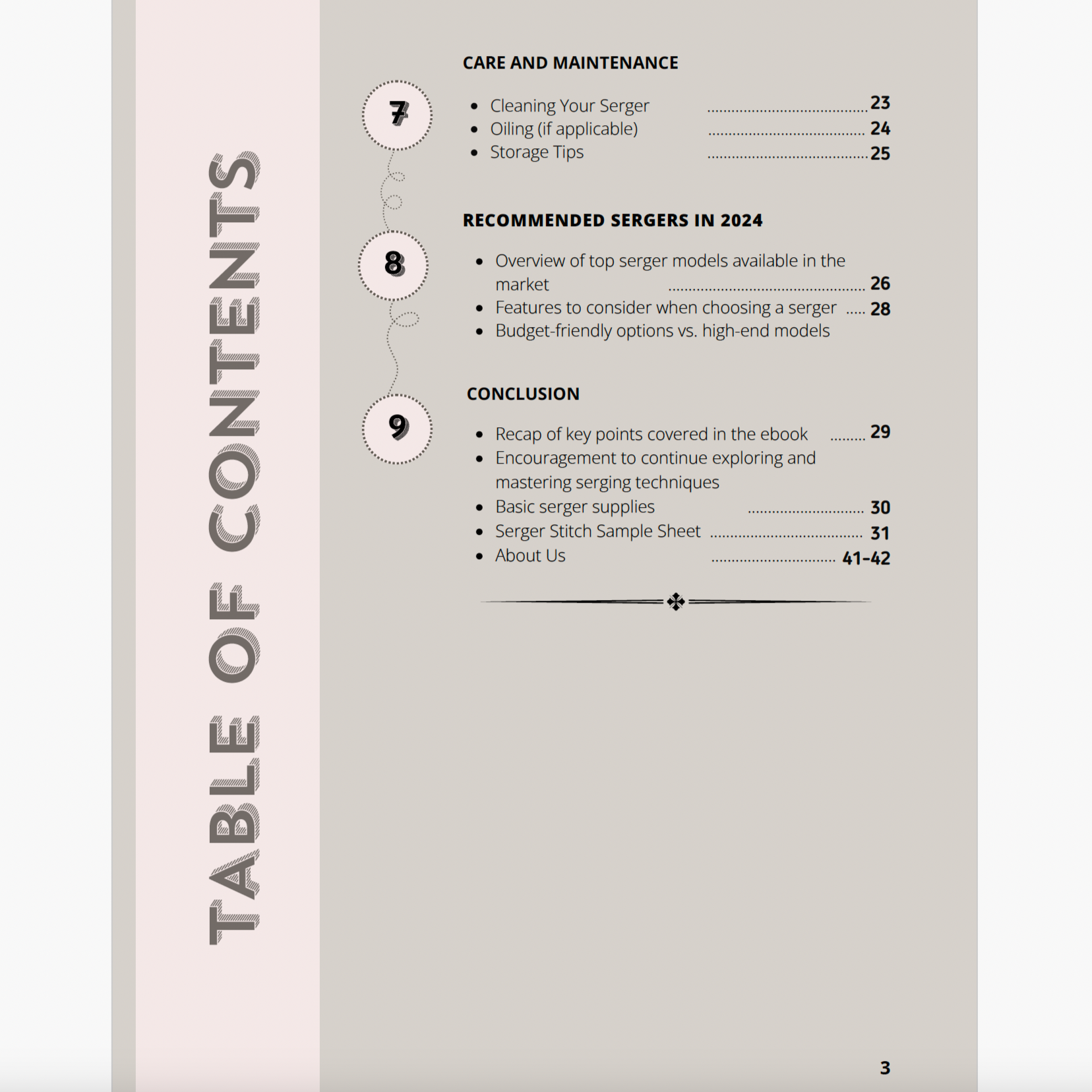 Beginner's Guide to Mastering the Serger E-Book