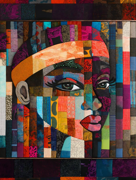 Ohemaa's Profile - Bold Patchwork Face Panel