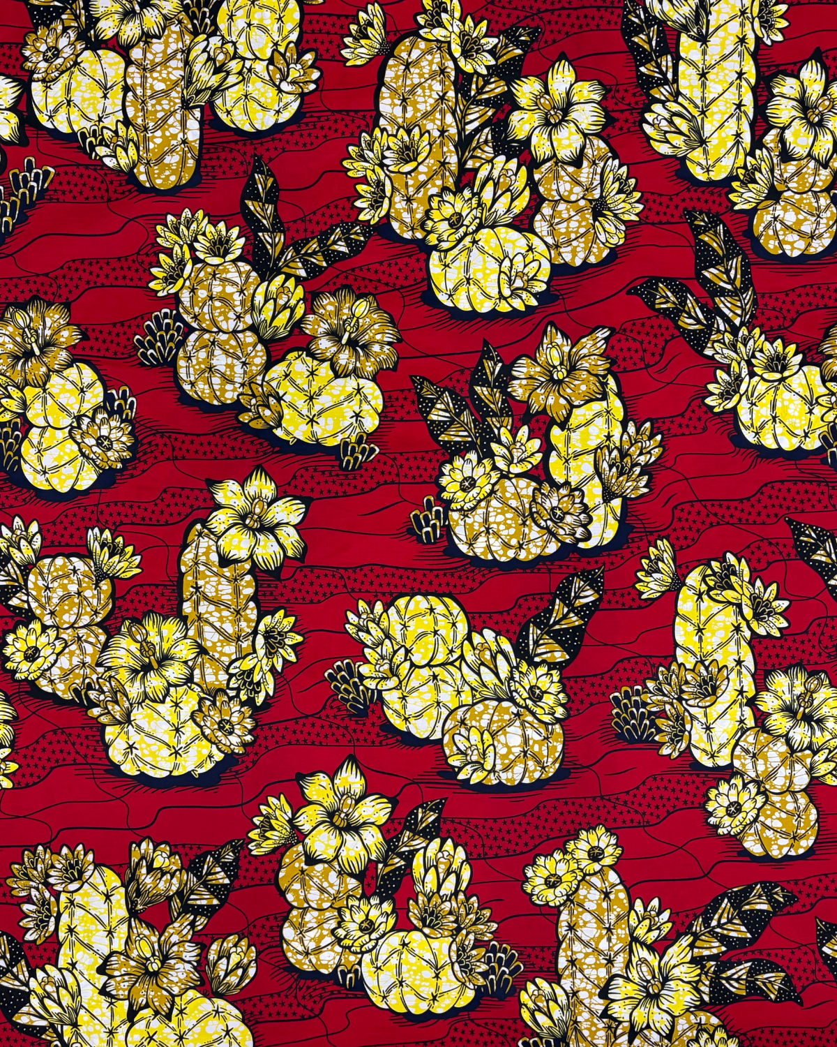 Scarlet Harvest African Print Fabric
