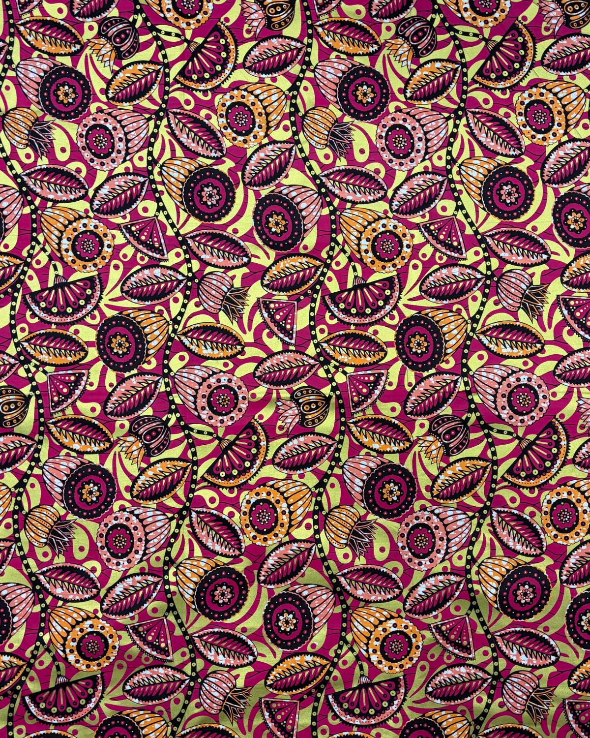 Wildflower Rhythm African Print Fabric