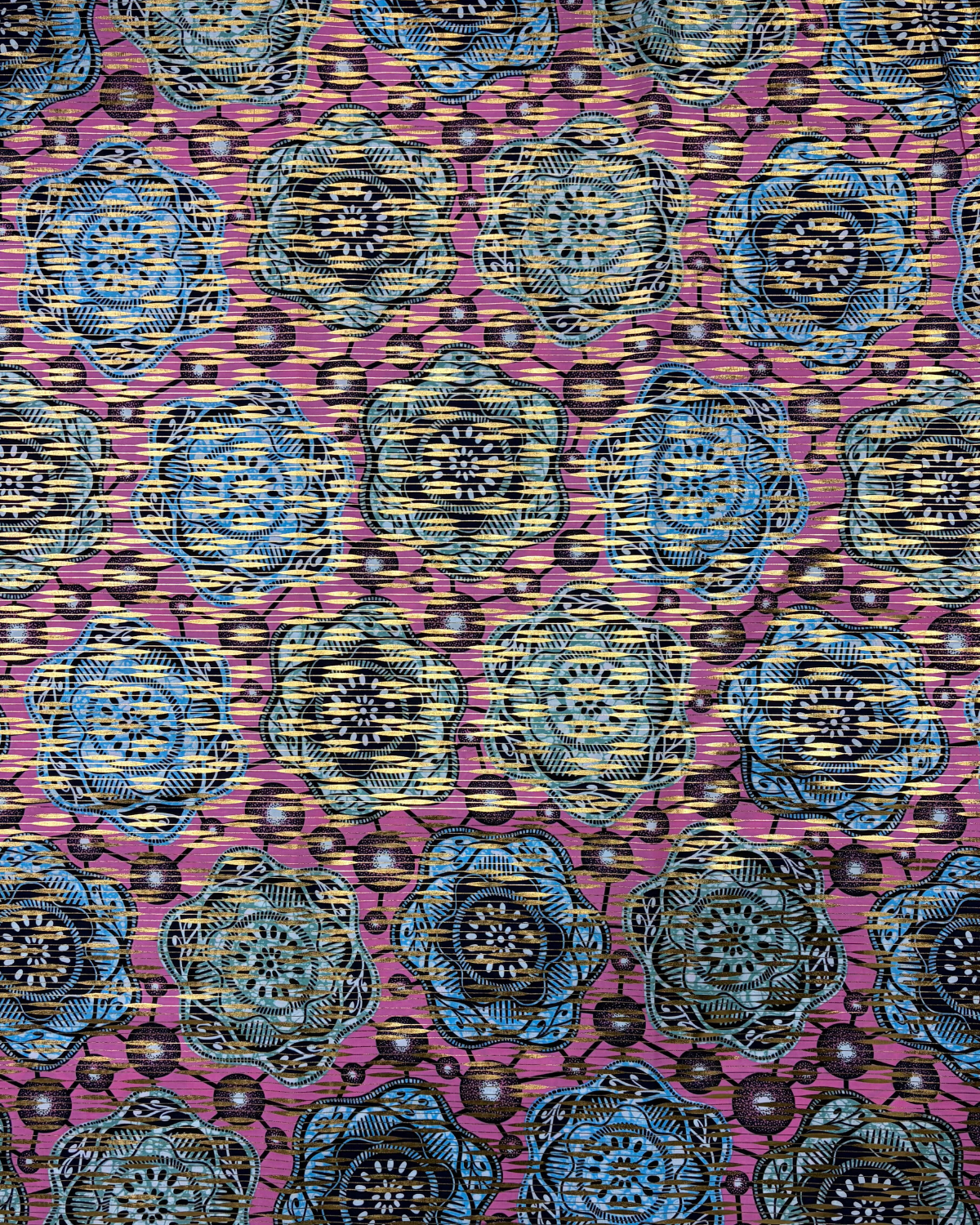 Blue Reverie African Print Fabric