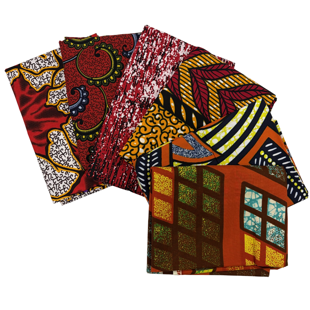 1 Yard African Print Stash Builder Bundle