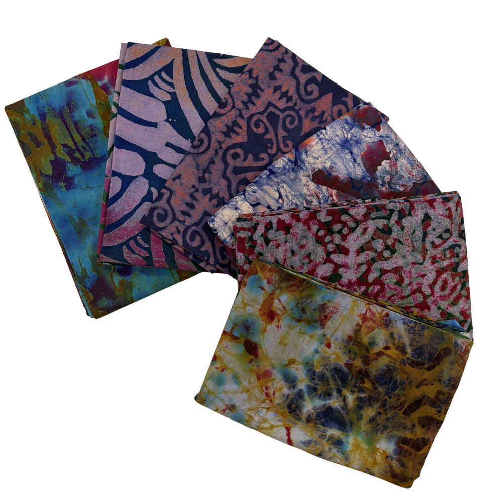 1 Yard Batik Print Stash Builder Bundle