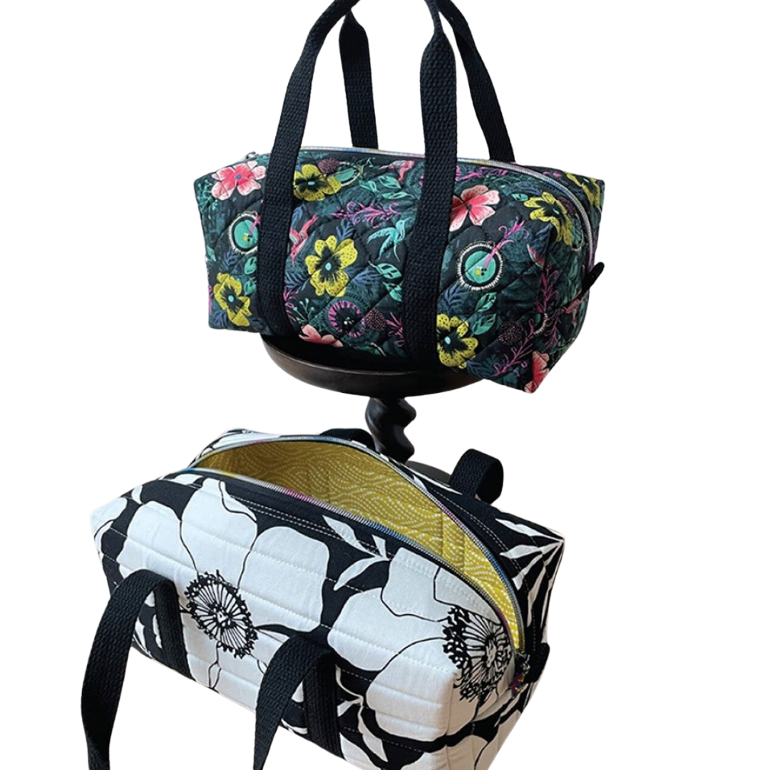 Simple Mini Duffle Bag Pattern - Fat Quarter Friendly